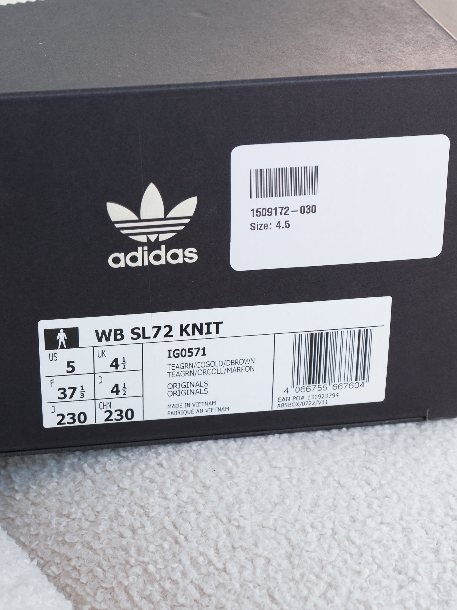 'WB SL72' Knit Sneakers, Size US M5 | W6