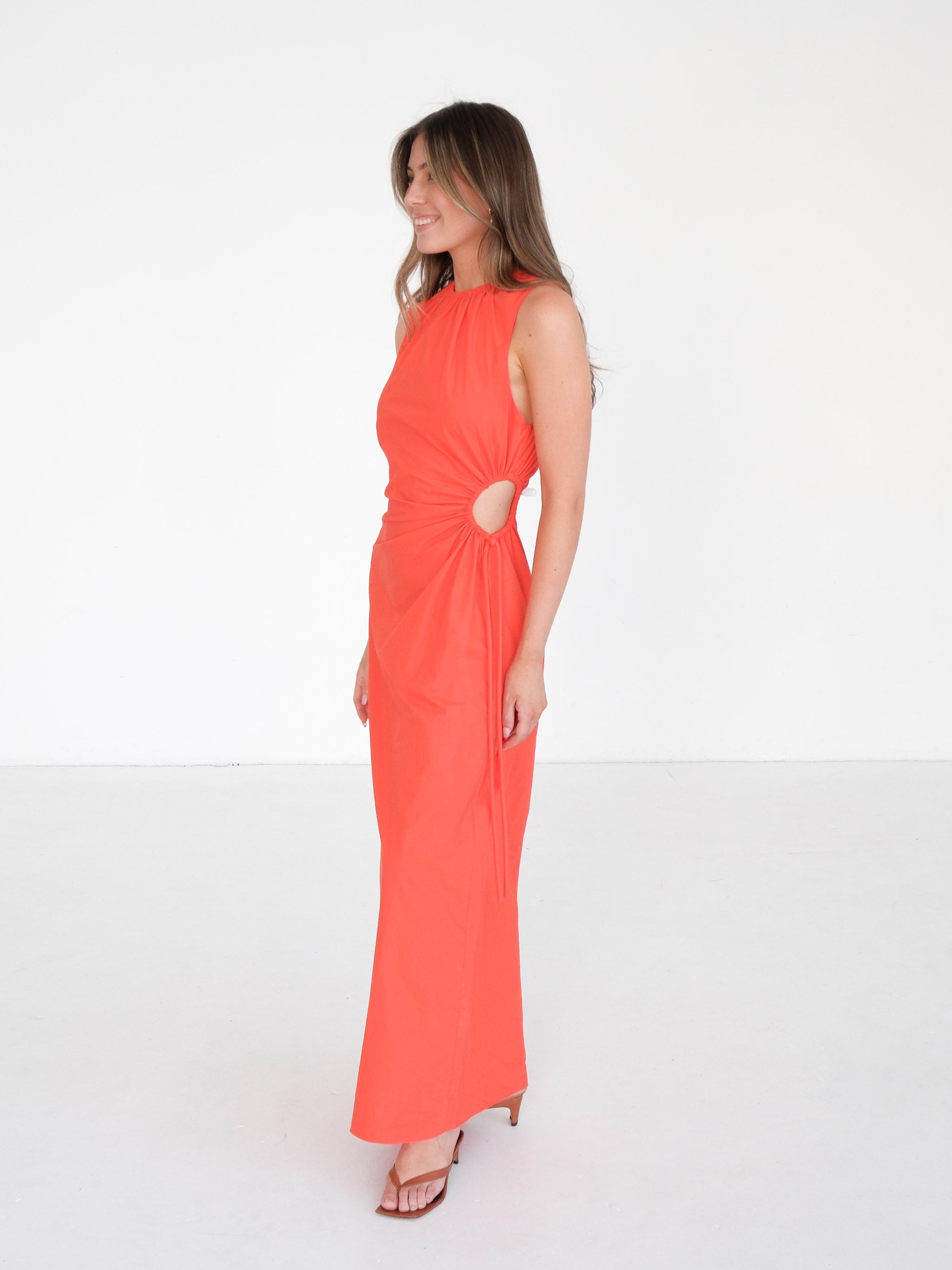 'Anja' Cut Out Maxi Dress, Size 2 | AU 10