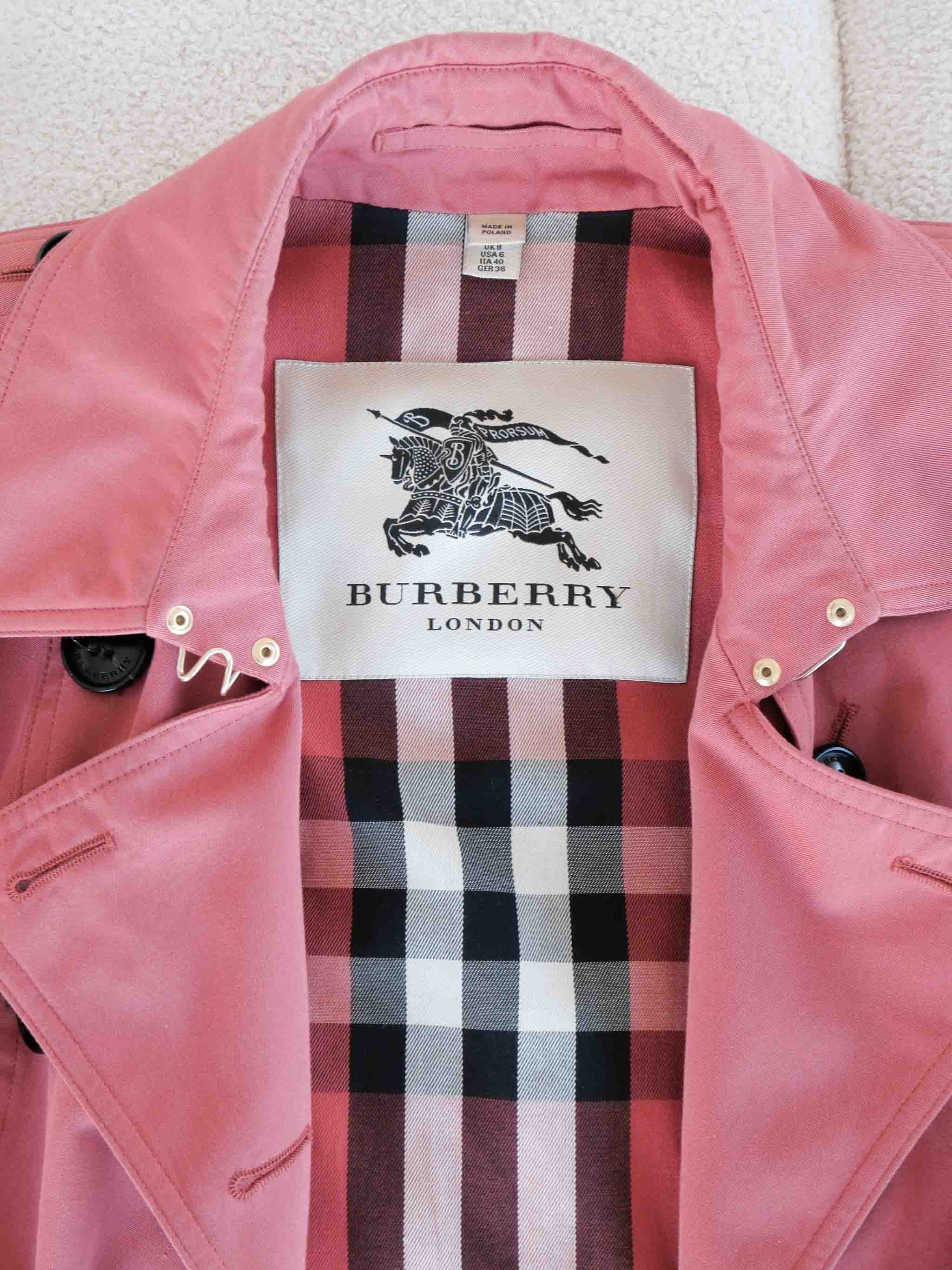 Sandringham Cotton Gabardine Trench Coat, Size AU 8