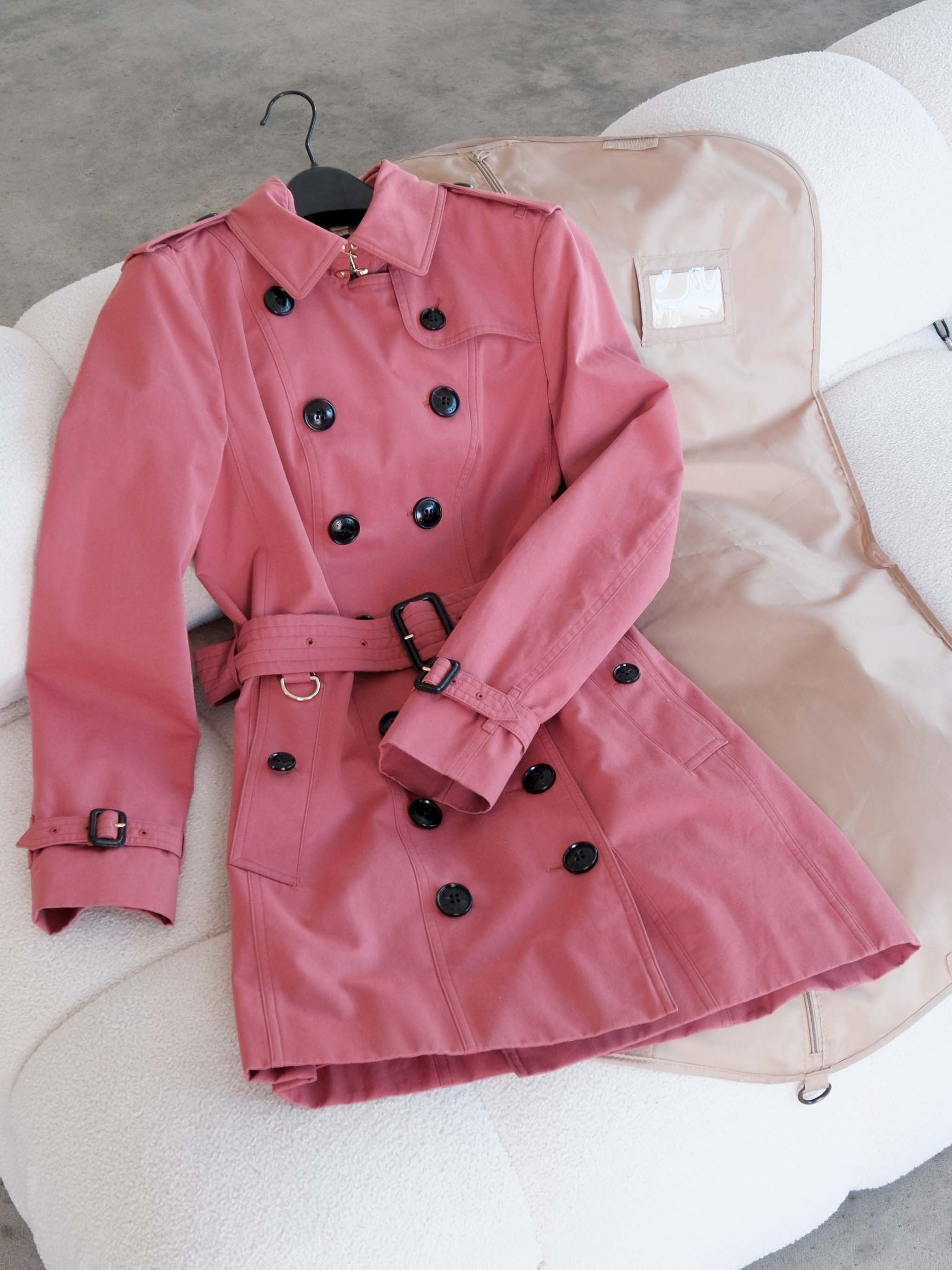 Sandringham Cotton Gabardine Trench Coat, Size AU 8