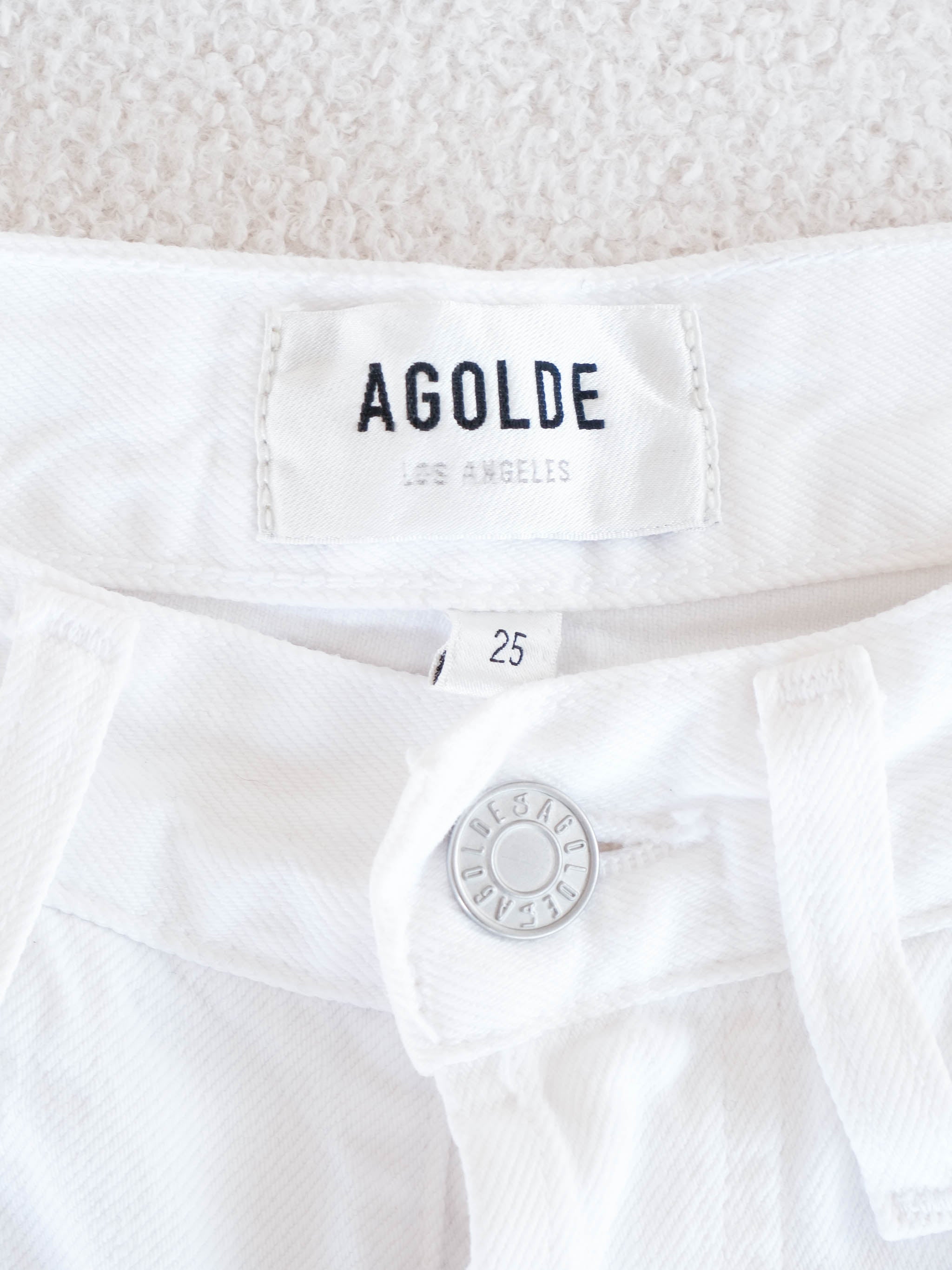 'Luna' High Rise Pieced Taper Jeans, Size 25