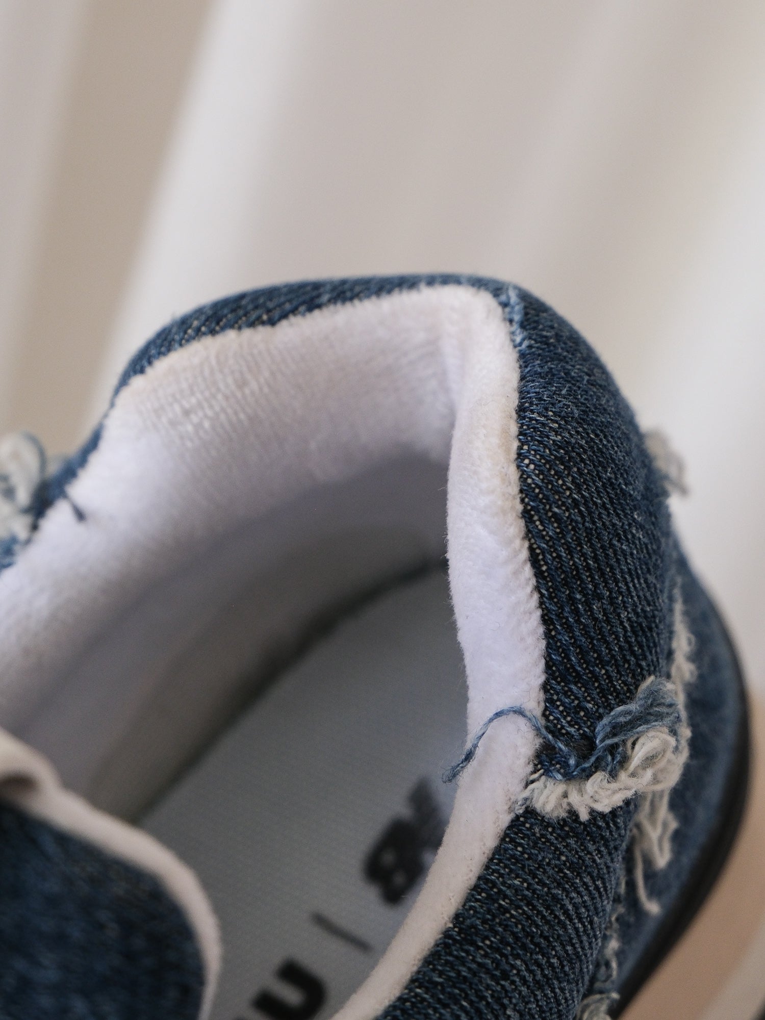 '574' Denim Sneakers, Size 38