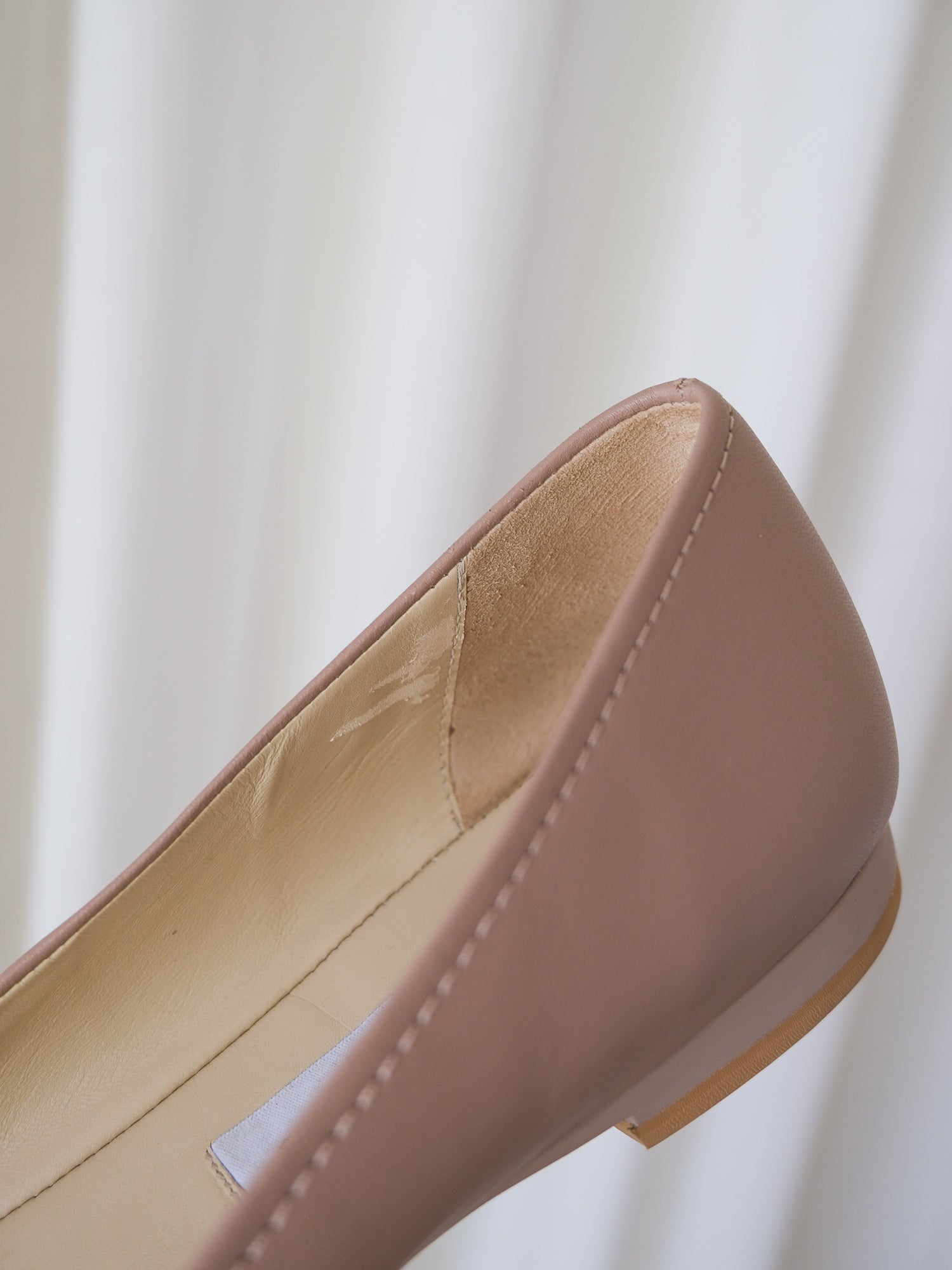 'Gisela' Nappa Leather Ballet Flats, Size 38