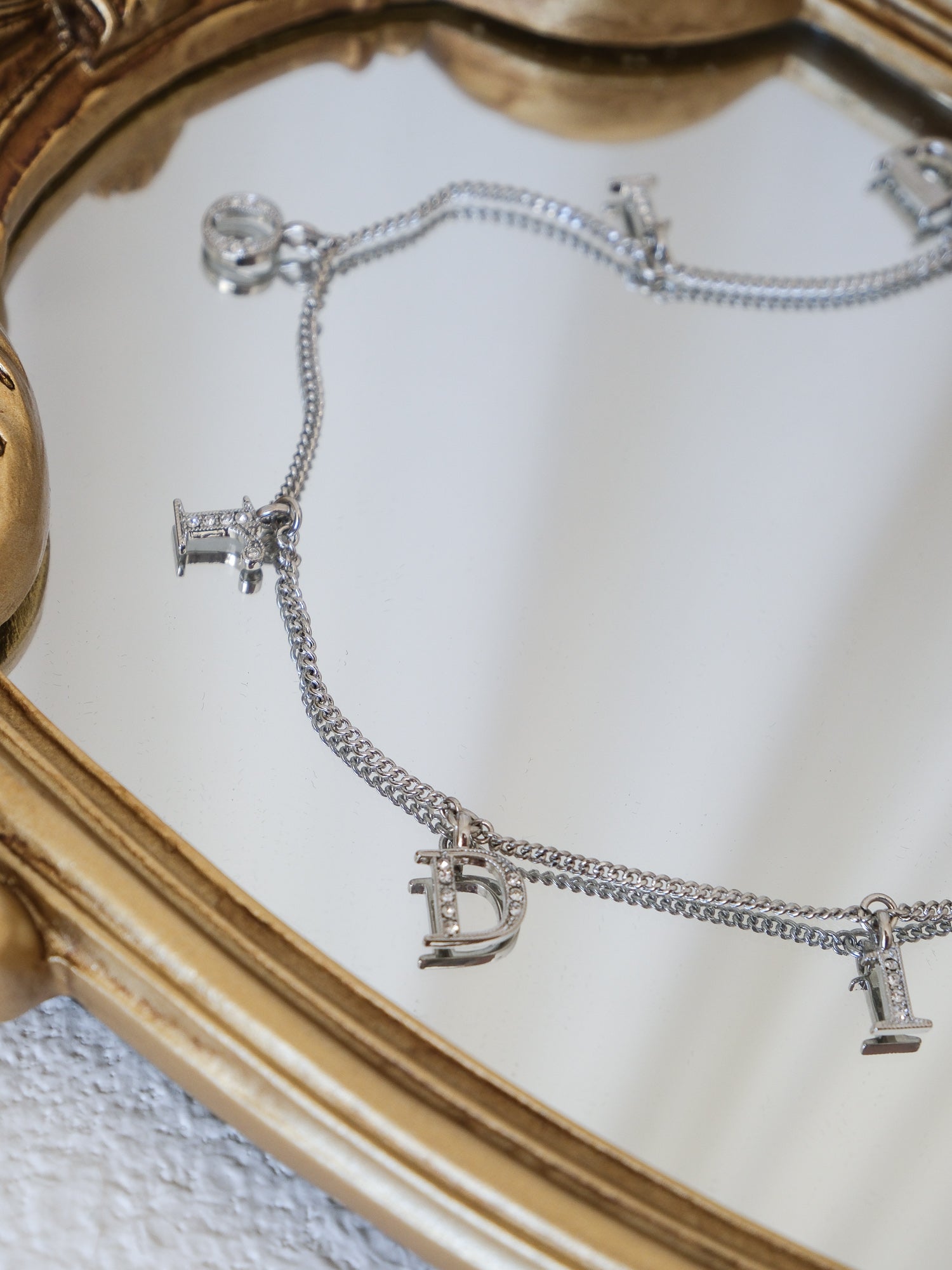 D.I.O.R. 2010 Letter Charm Necklace