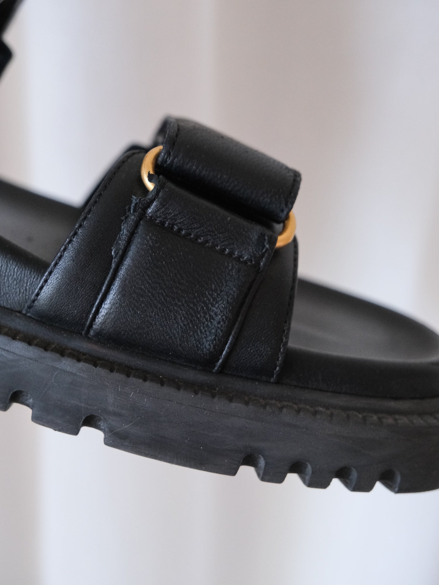 'Dioract' Lambskin Leather Sandals, Size 38