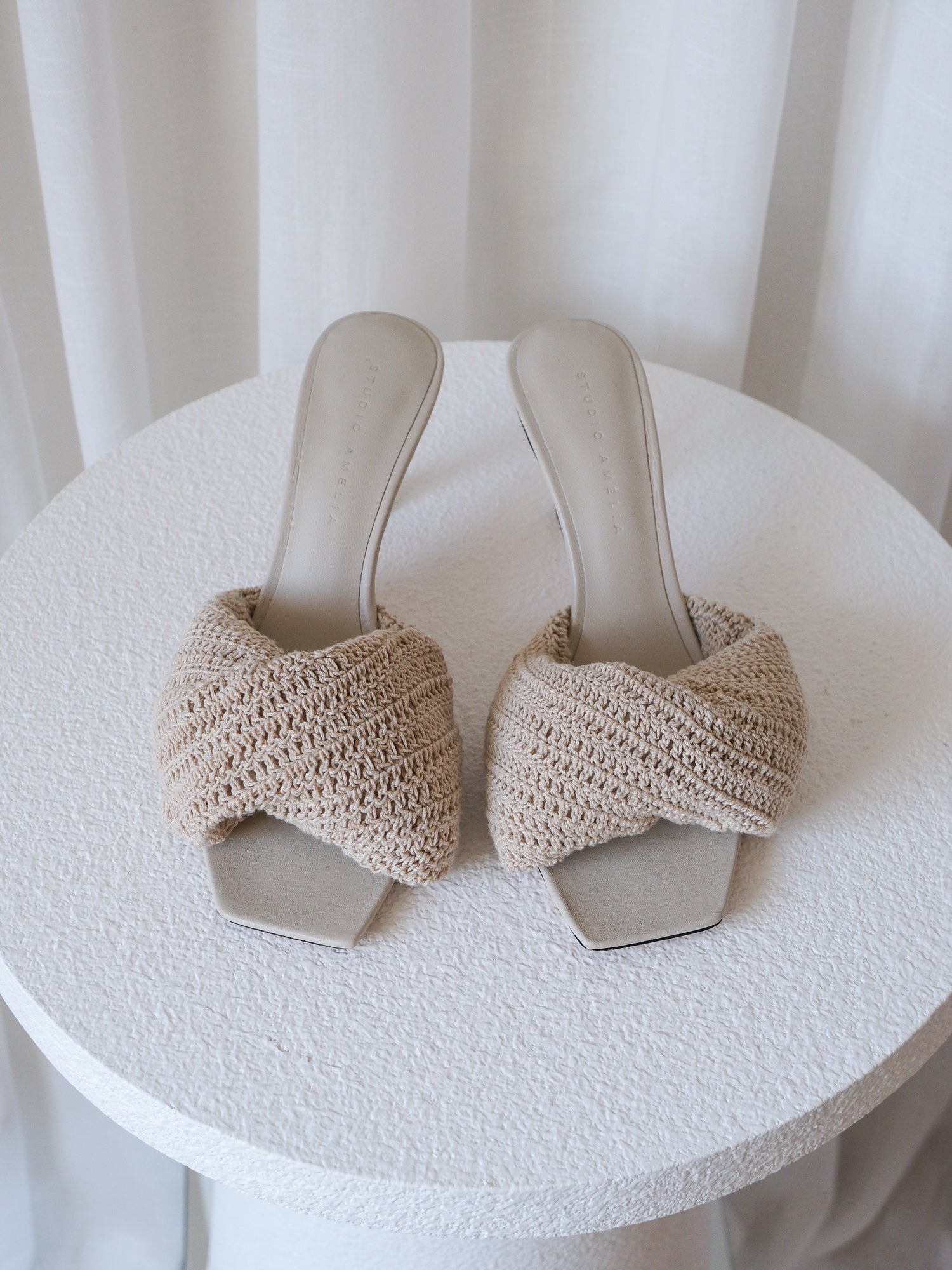 'Twisted Crochet 70' Heels, Size 38