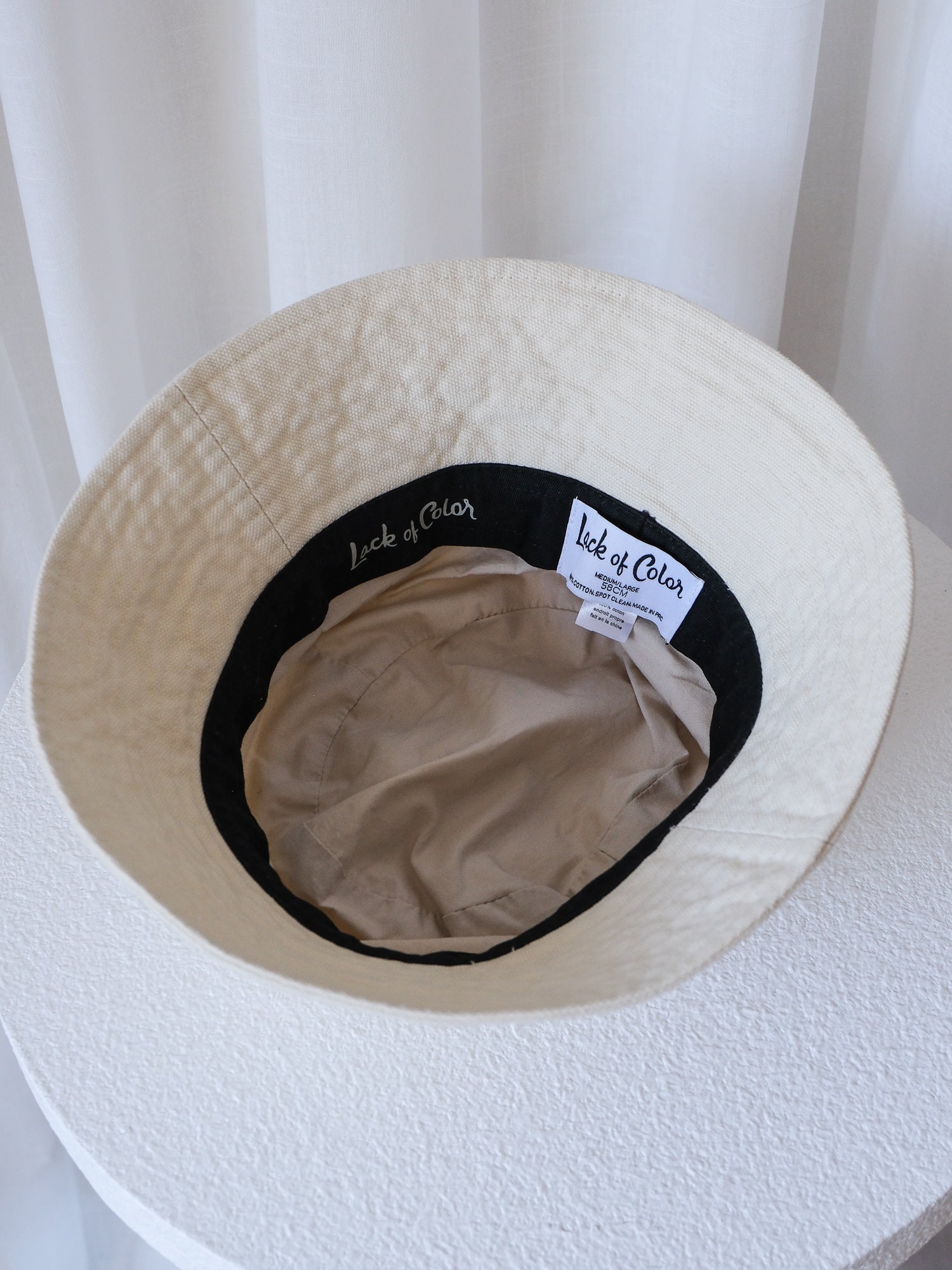 'Wave' Cotton Bucket Hat, Size M/L