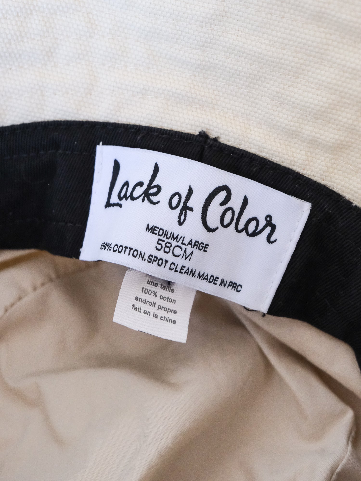 'Wave' Cotton Bucket Hat, Size M/L