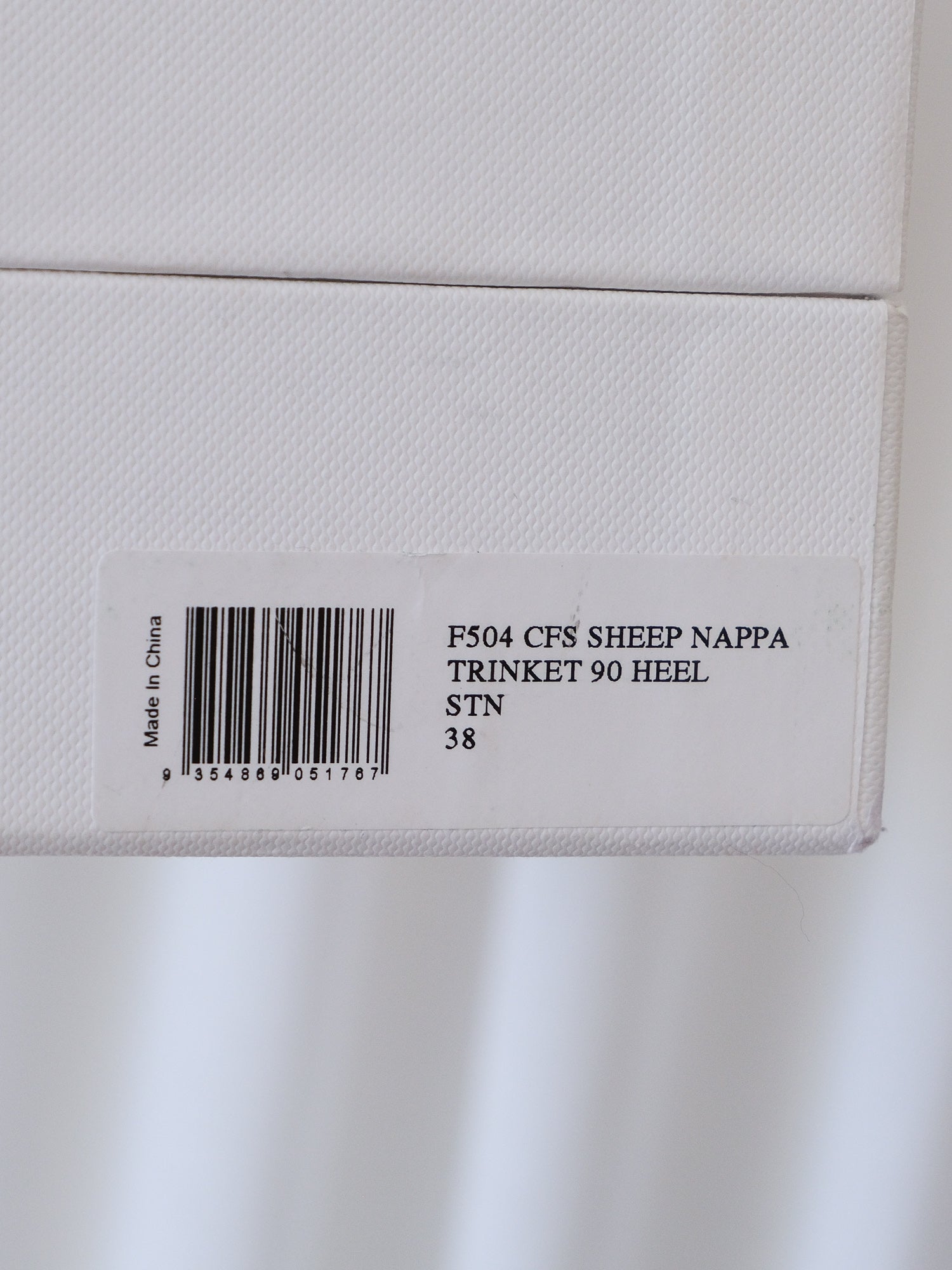 'Trinket 90' Nappa Leather Heels, Size 38