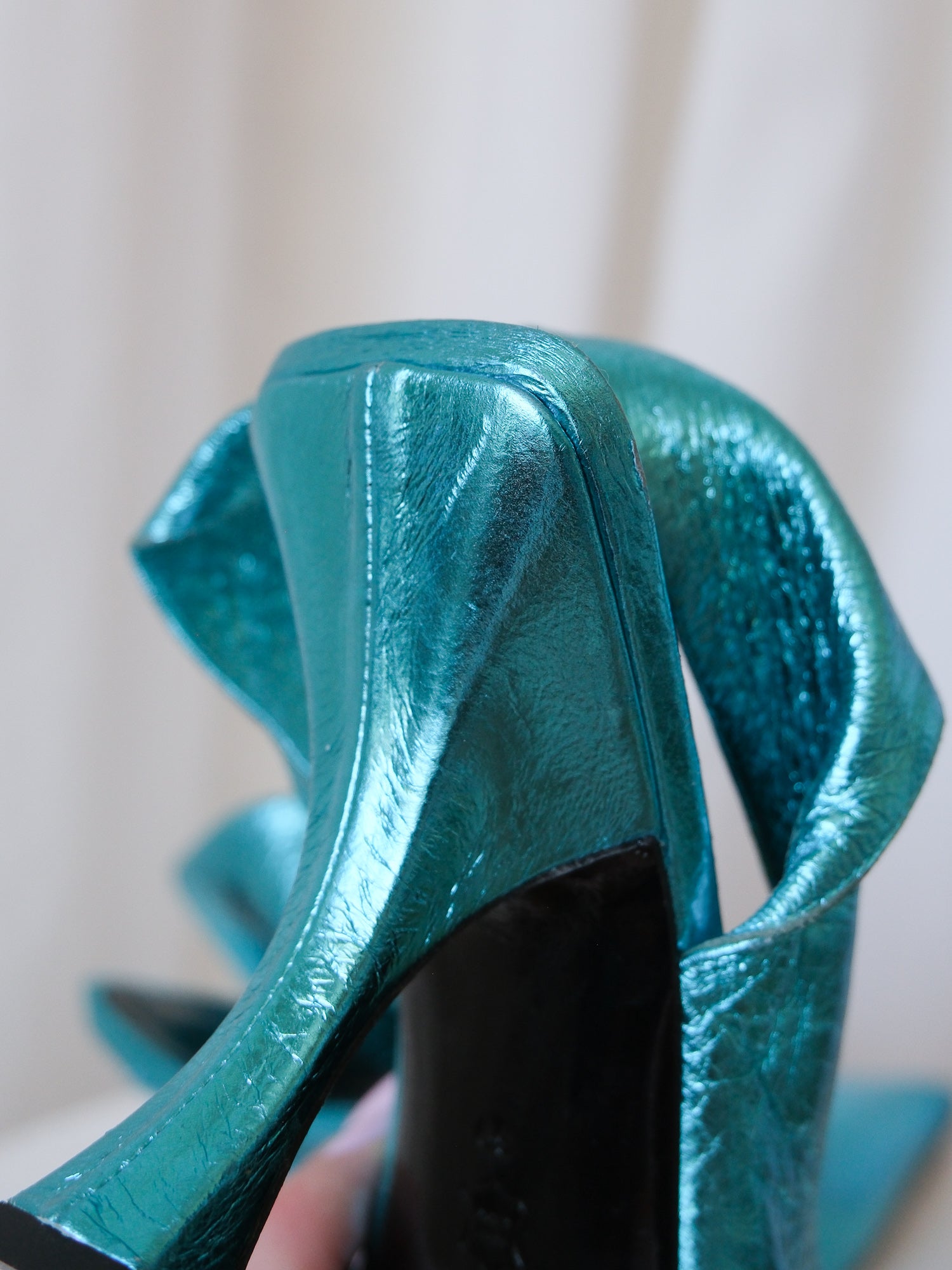 'Yasha' Metallic Slingback Pumps, Size 38