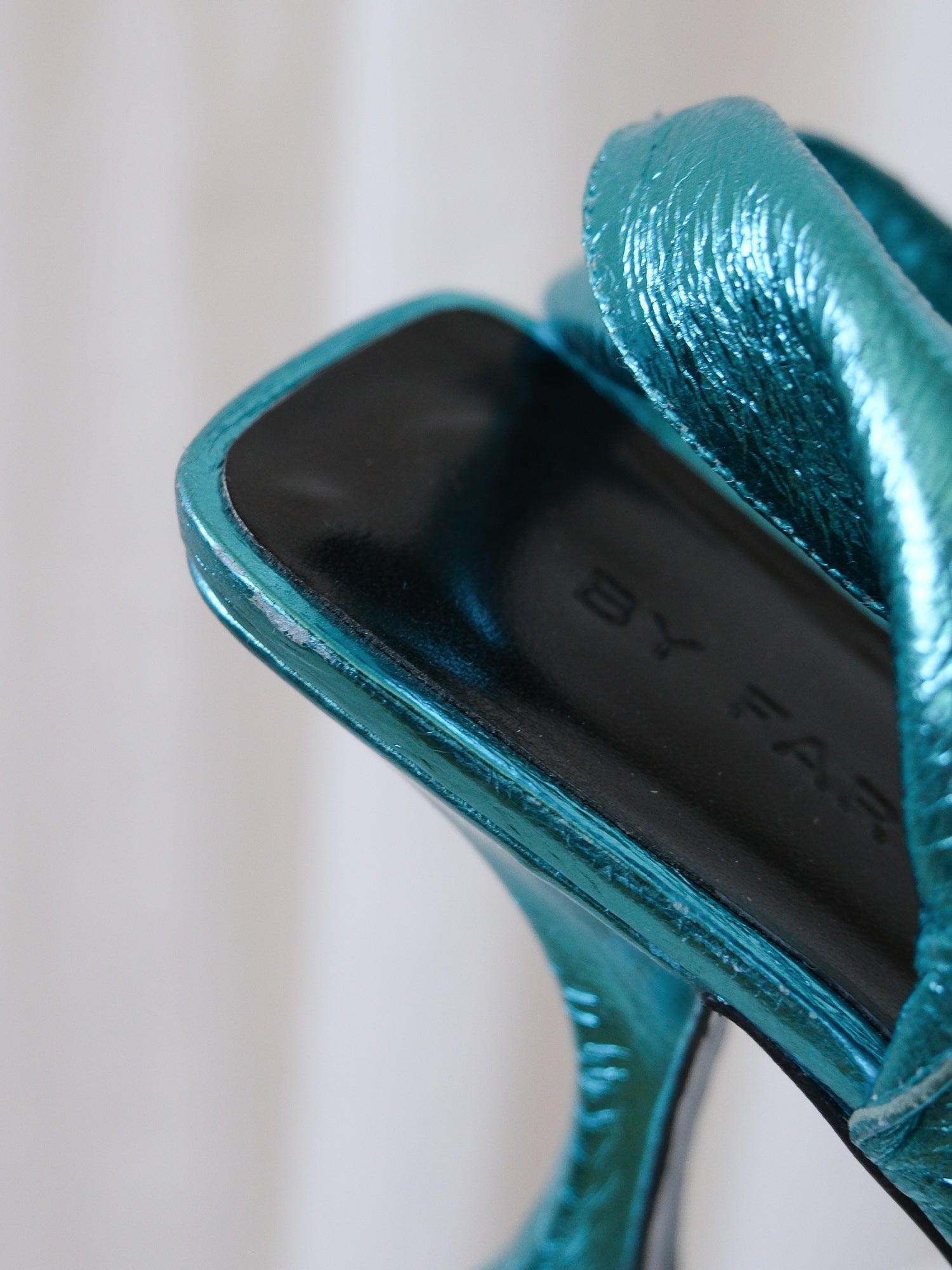 'Yasha' Metallic Slingback Pumps, Size 38