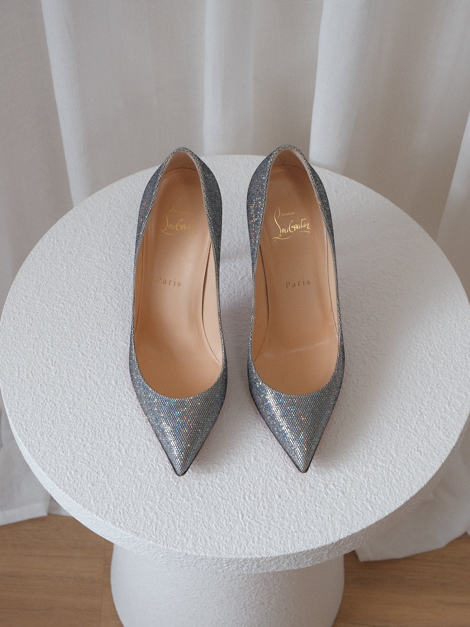 'Pigalle Follies 120' Disco Glitter Pumps, Size 38