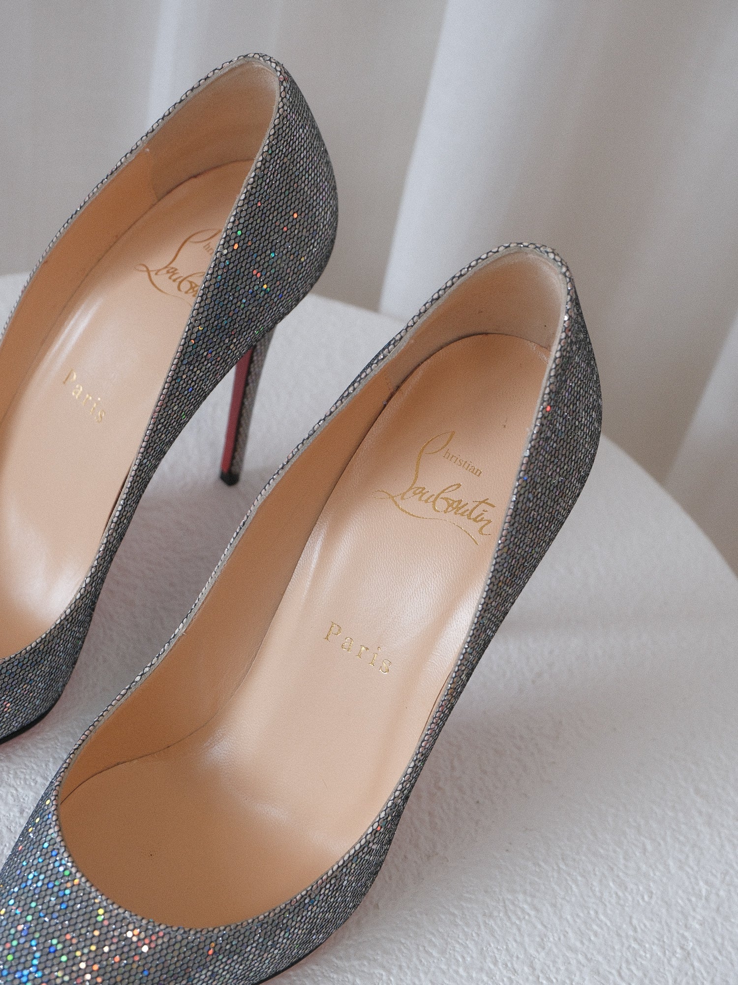 'Pigalle Follies 120' Disco Glitter Pumps, Size 38