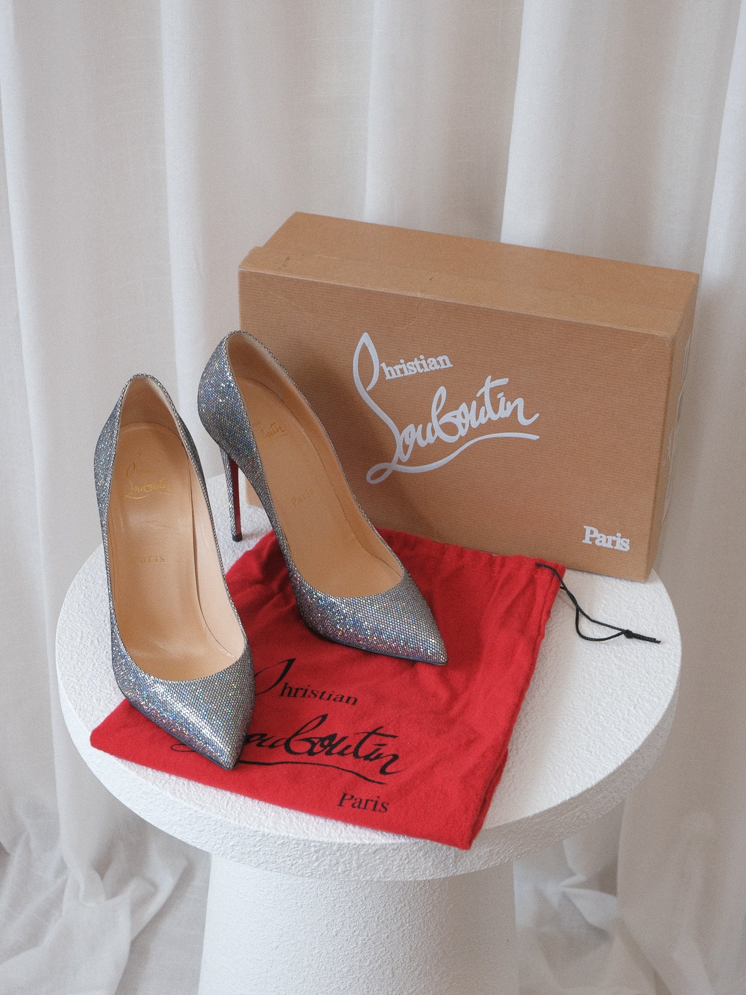 'Pigalle Follies 120' Disco Glitter Pumps, Size 38