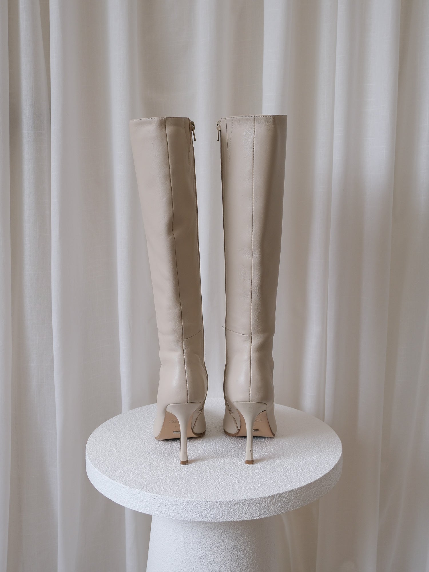 'Havana' Leather Knee-High Boots, Size 38