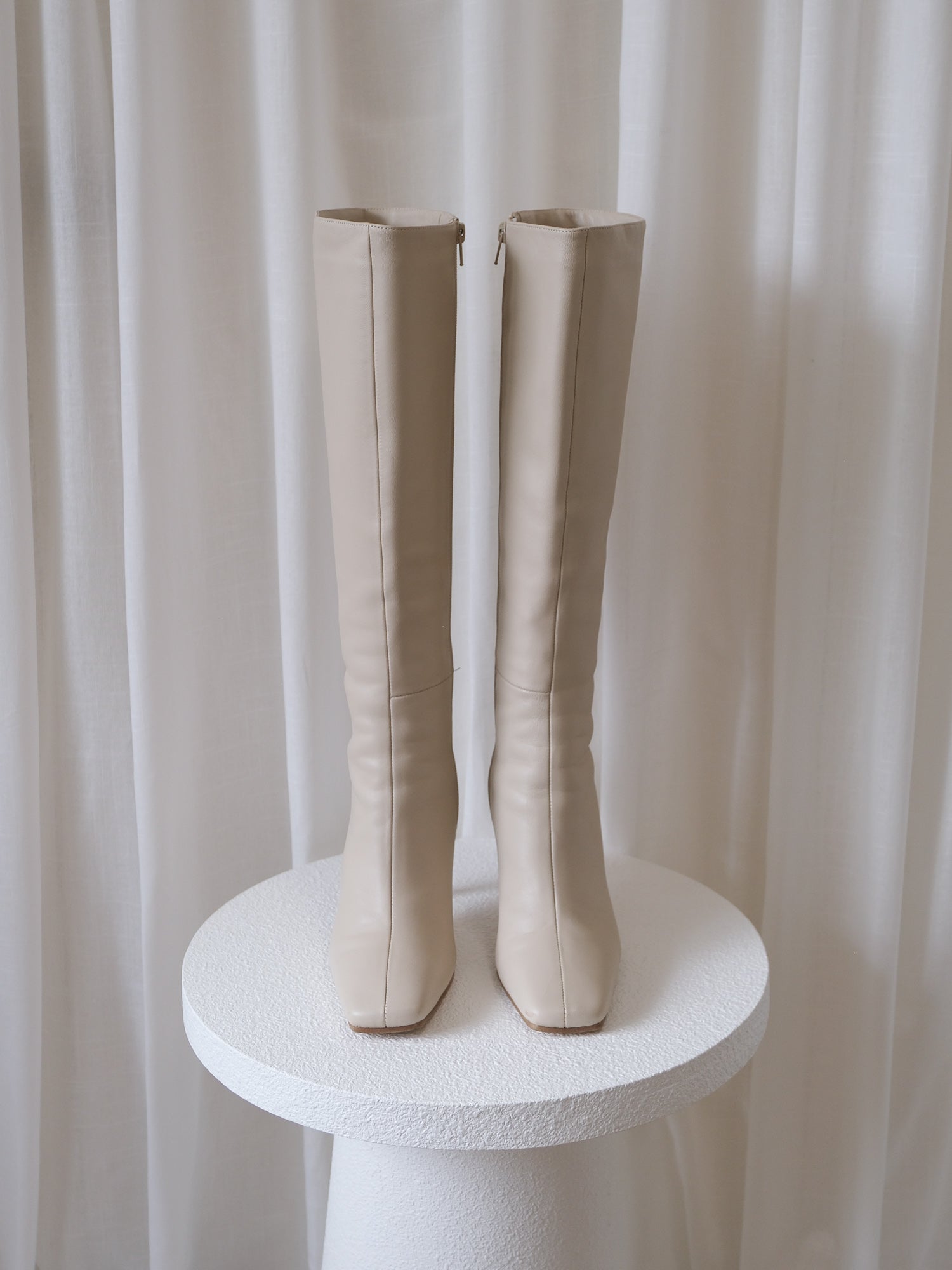 'Havana' Leather Knee-High Boots, Size 38