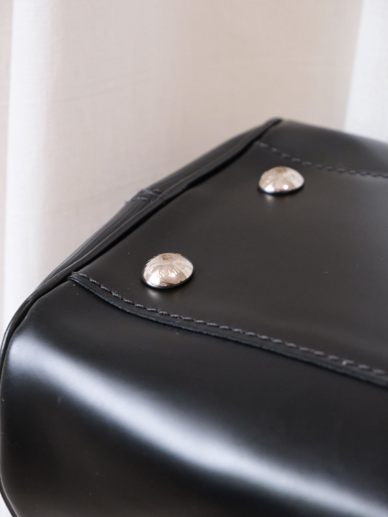 'Montaigne' PM Epi Leather Top Handle Bowling Bag