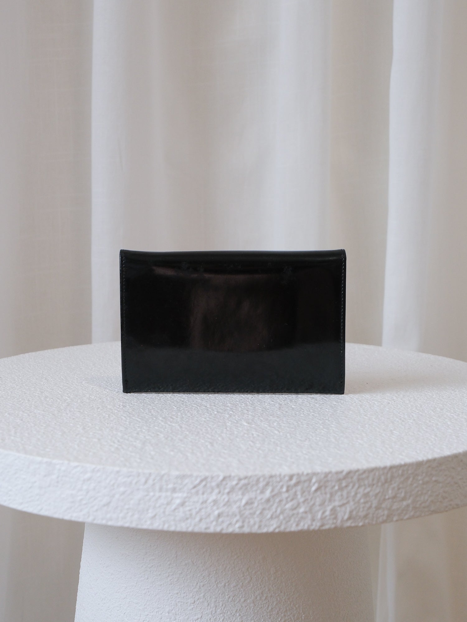 COCO Mark Patent Leather Bi-fold Wallet