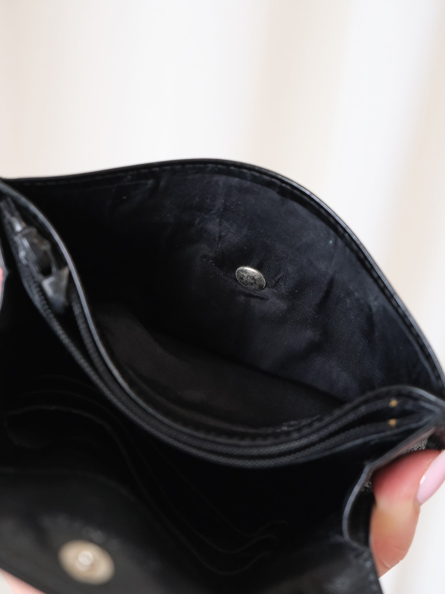 COCO Mark Patent Leather Bi-fold Wallet