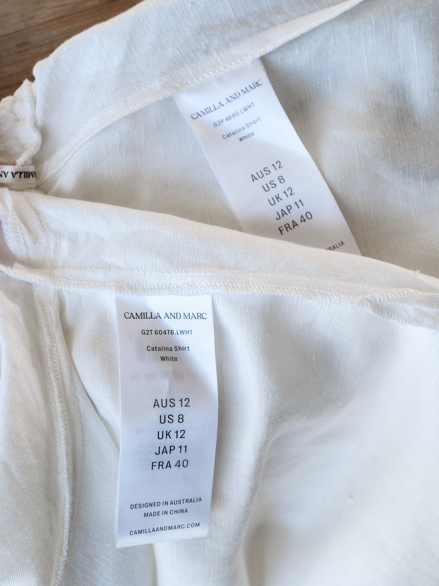 'Catalina' Shirt and Shorts Set, Size AU 12