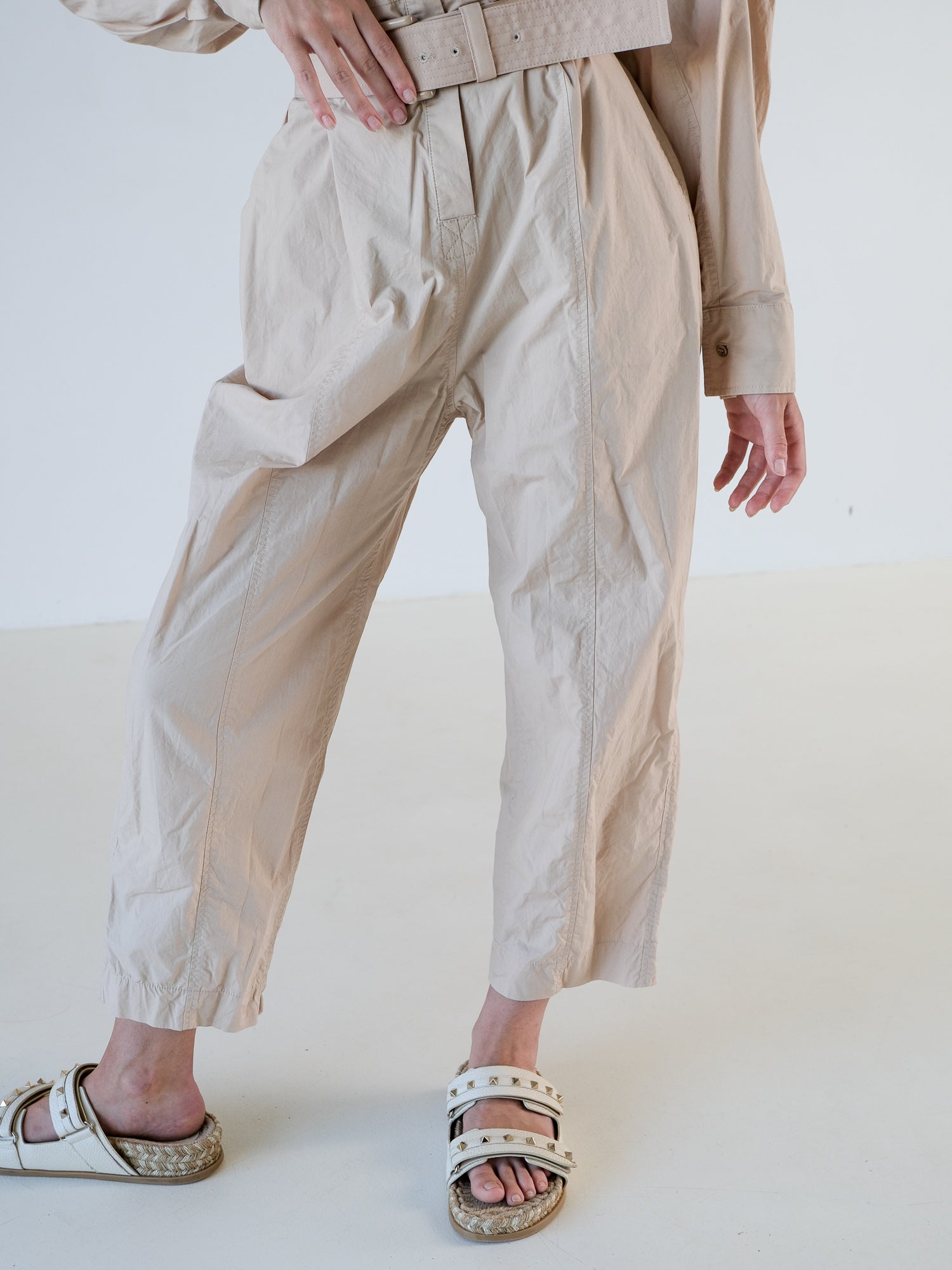 Cotton Belted Jumpsuit, Size AU 10