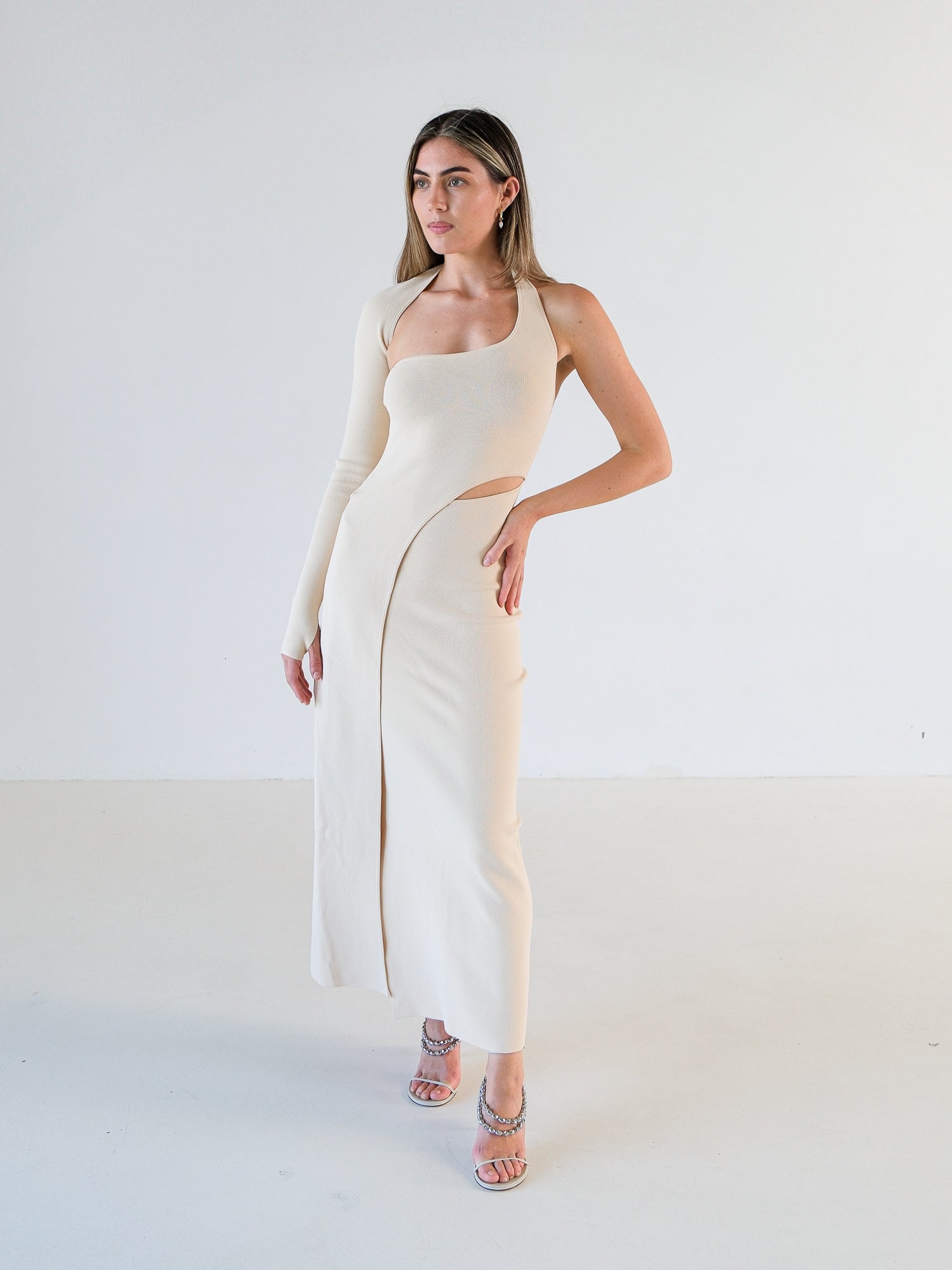 'Manifesto' Knit Midi Dress, Size 1 | AU 8