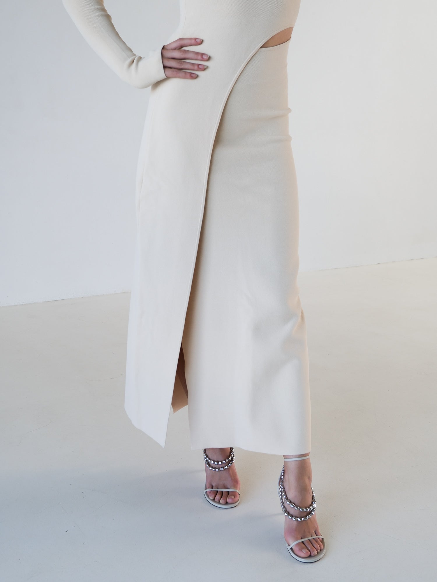 'Manifesto' Knit Midi Dress, Size 1 | AU 8