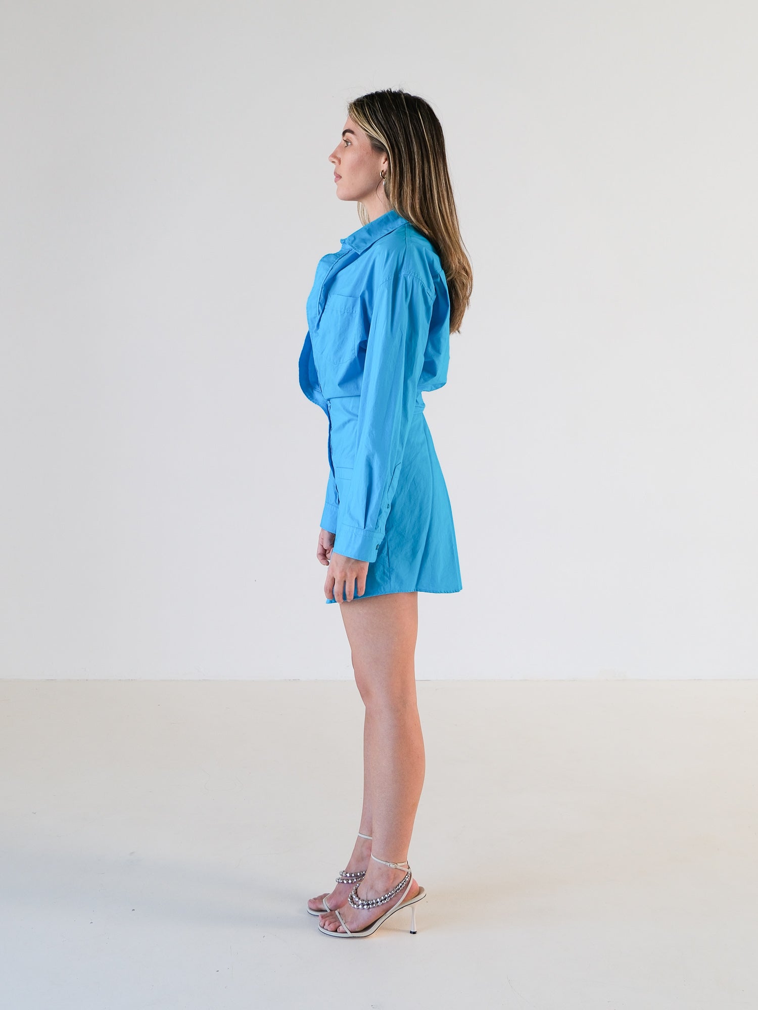 Le Splash ‘Baunhilha’ Mini Shirt Dress, Size AU 8