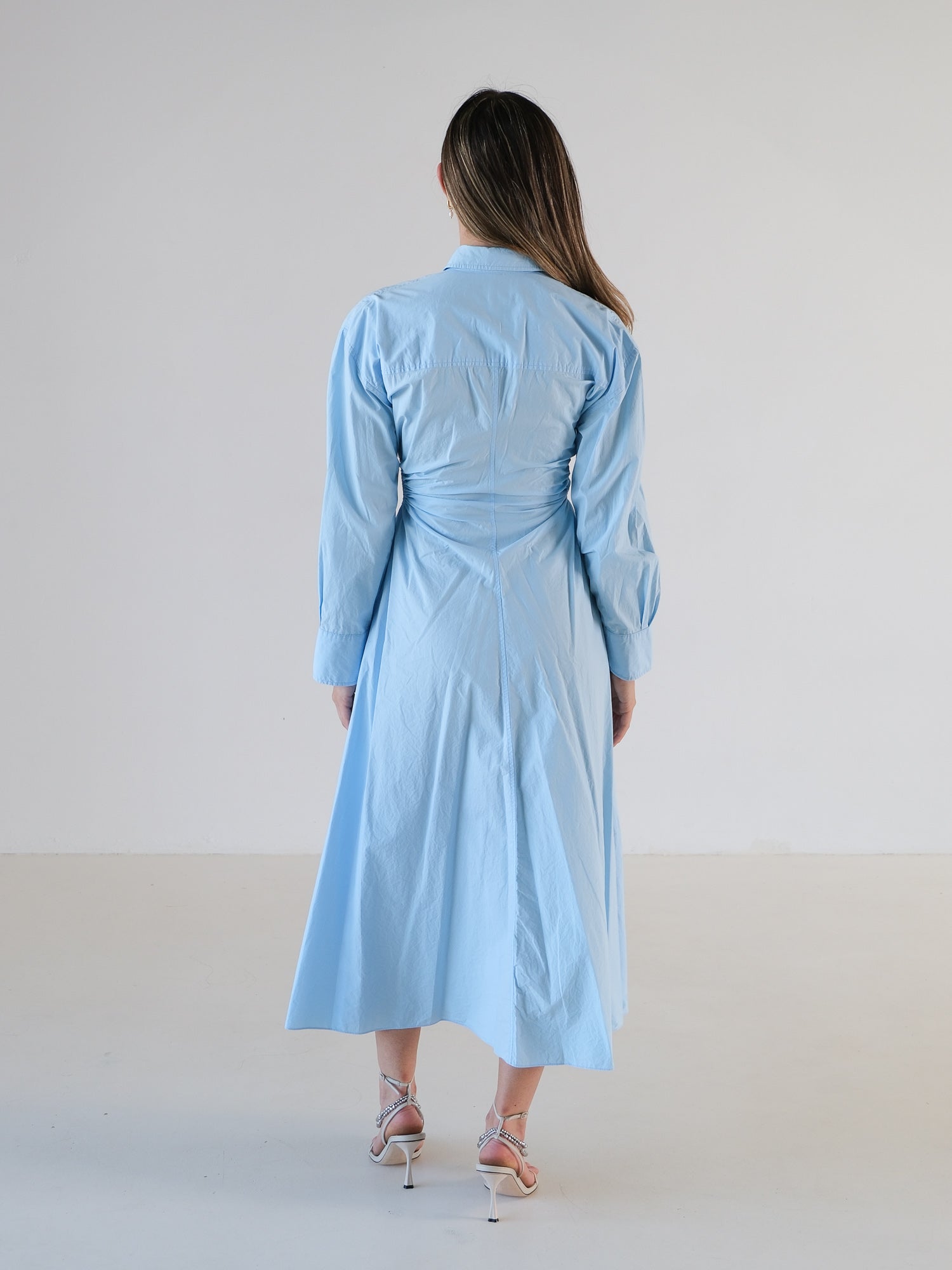 Cotton Cut Out Shirt Dress, Size AU 6