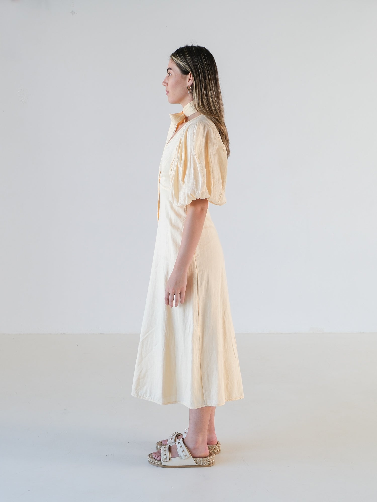 Neck Tie Midi Dress, Size 0 | AU 8