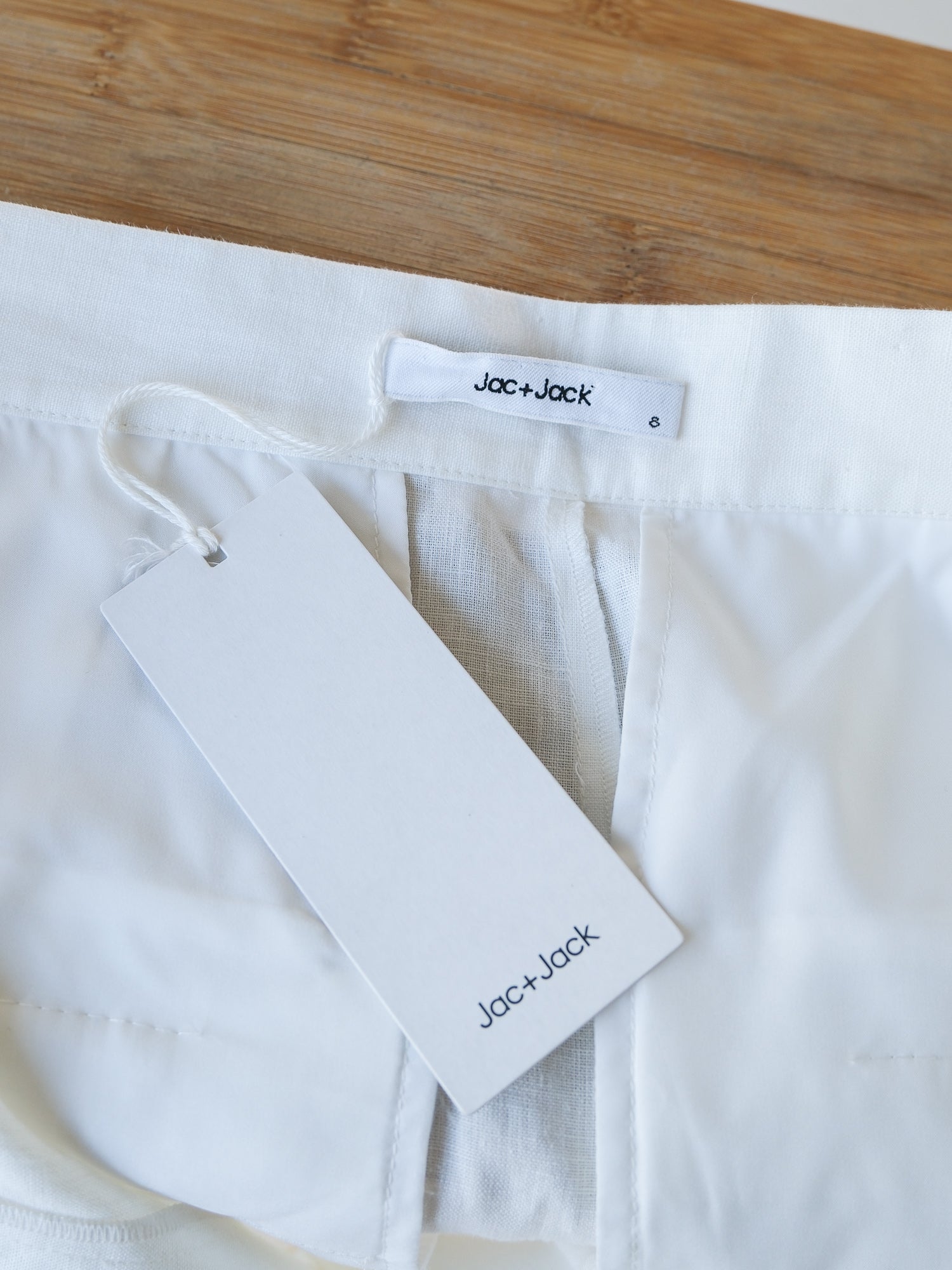 'Taylor' Italian Linen Pants, Size AU 8