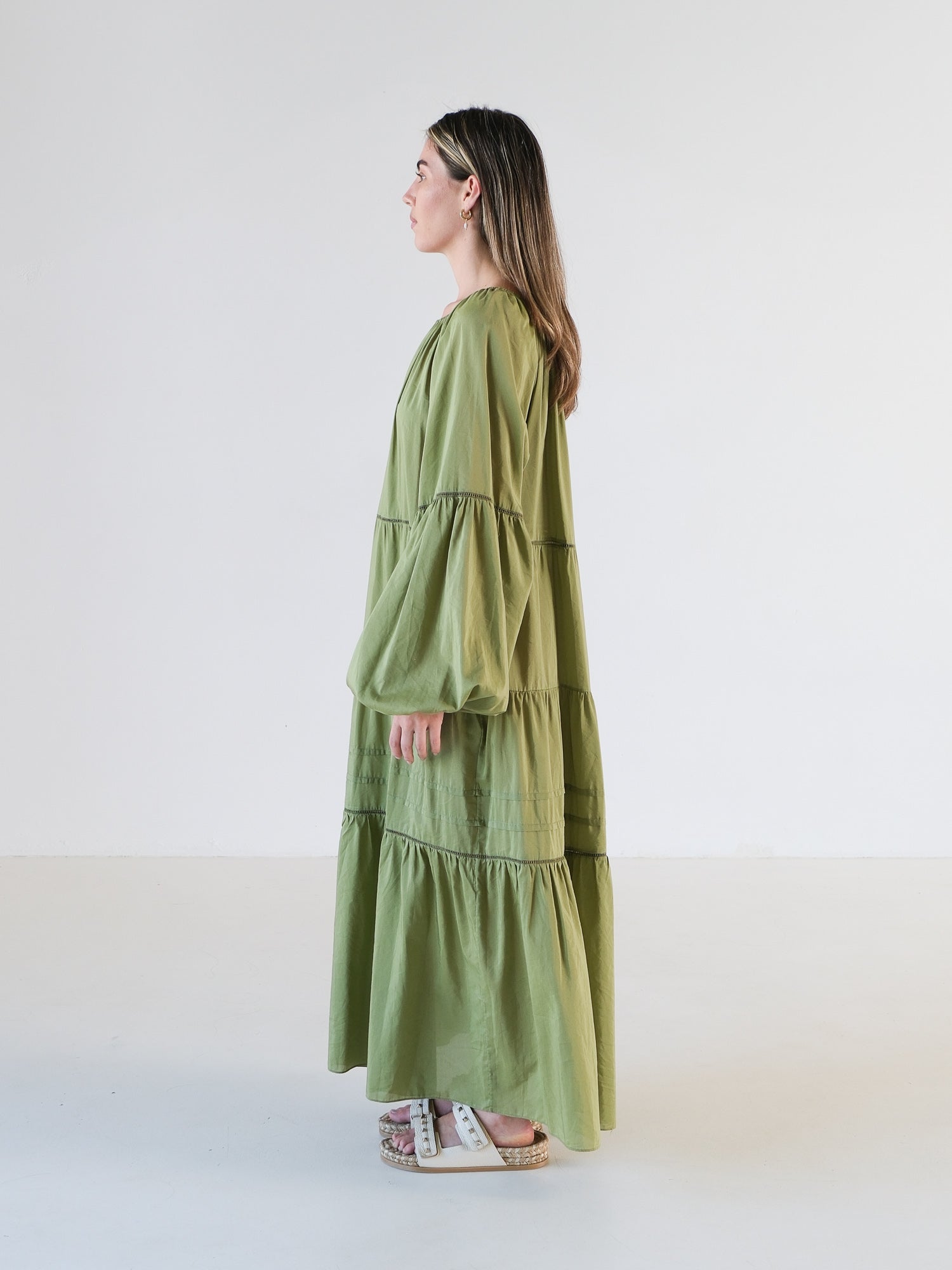 Voluminous Tiered Maxi Dress, Size 4 | AU 12