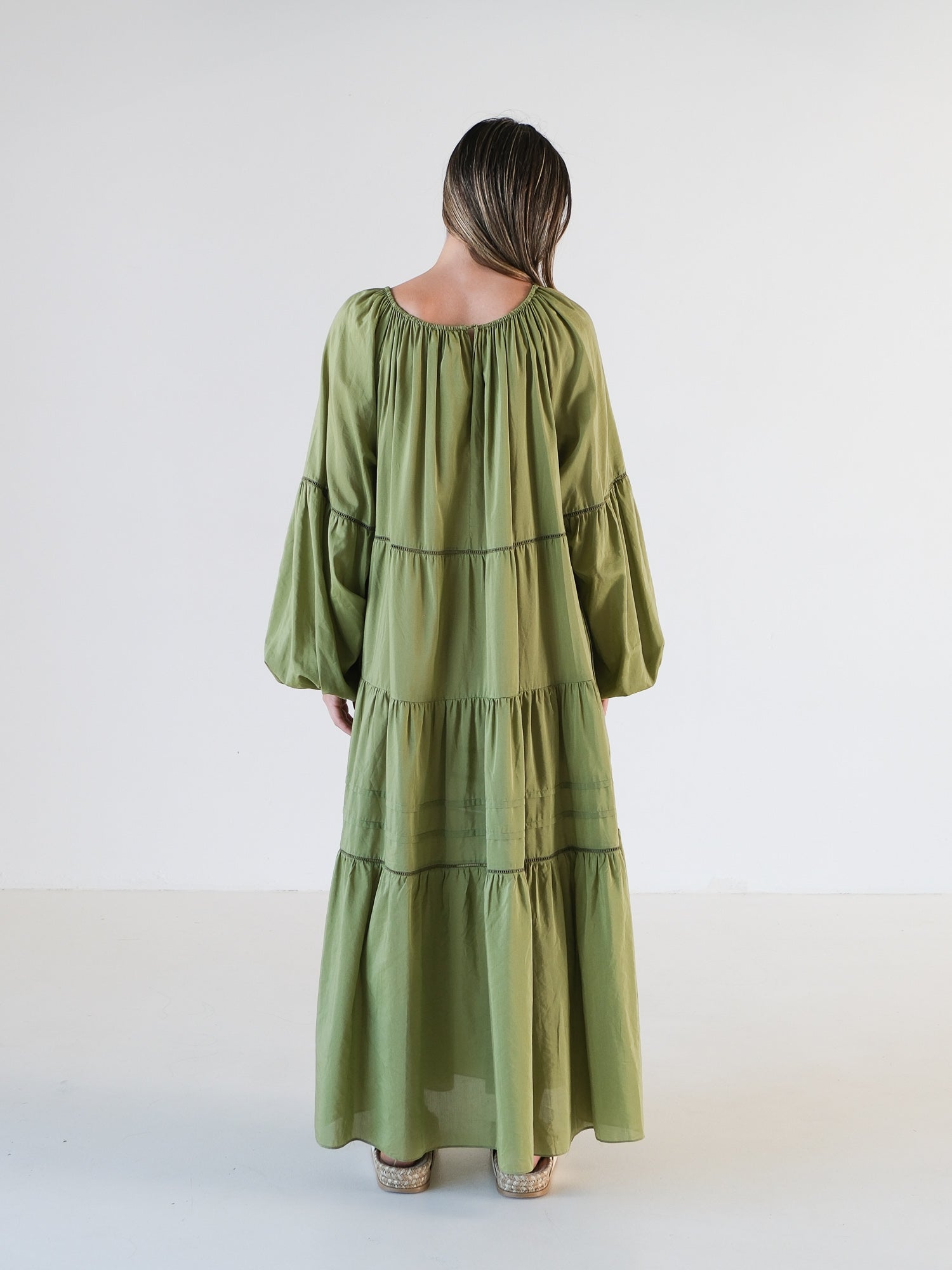 Voluminous Tiered Maxi Dress, Size 4 | AU 12