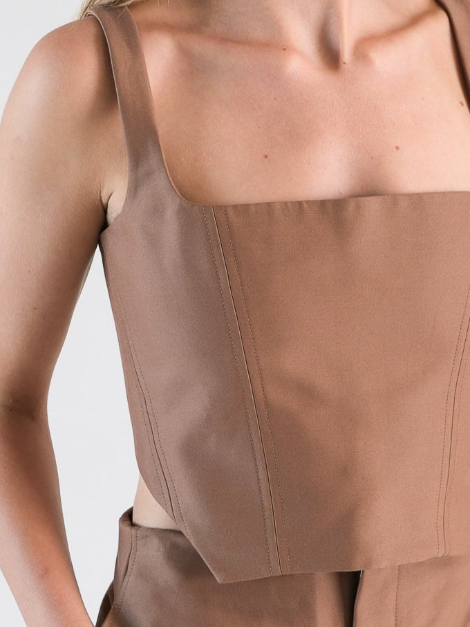 Bustier Crop Top, Size AU 10