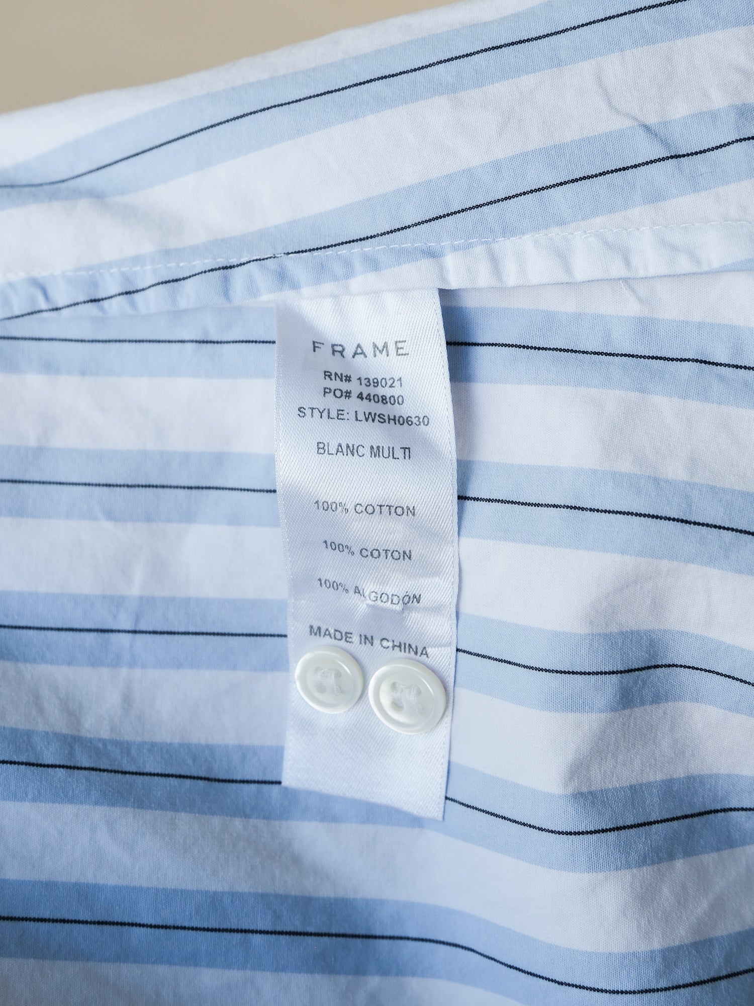 'The Oversized' Organic Cotton Shirt, Size S