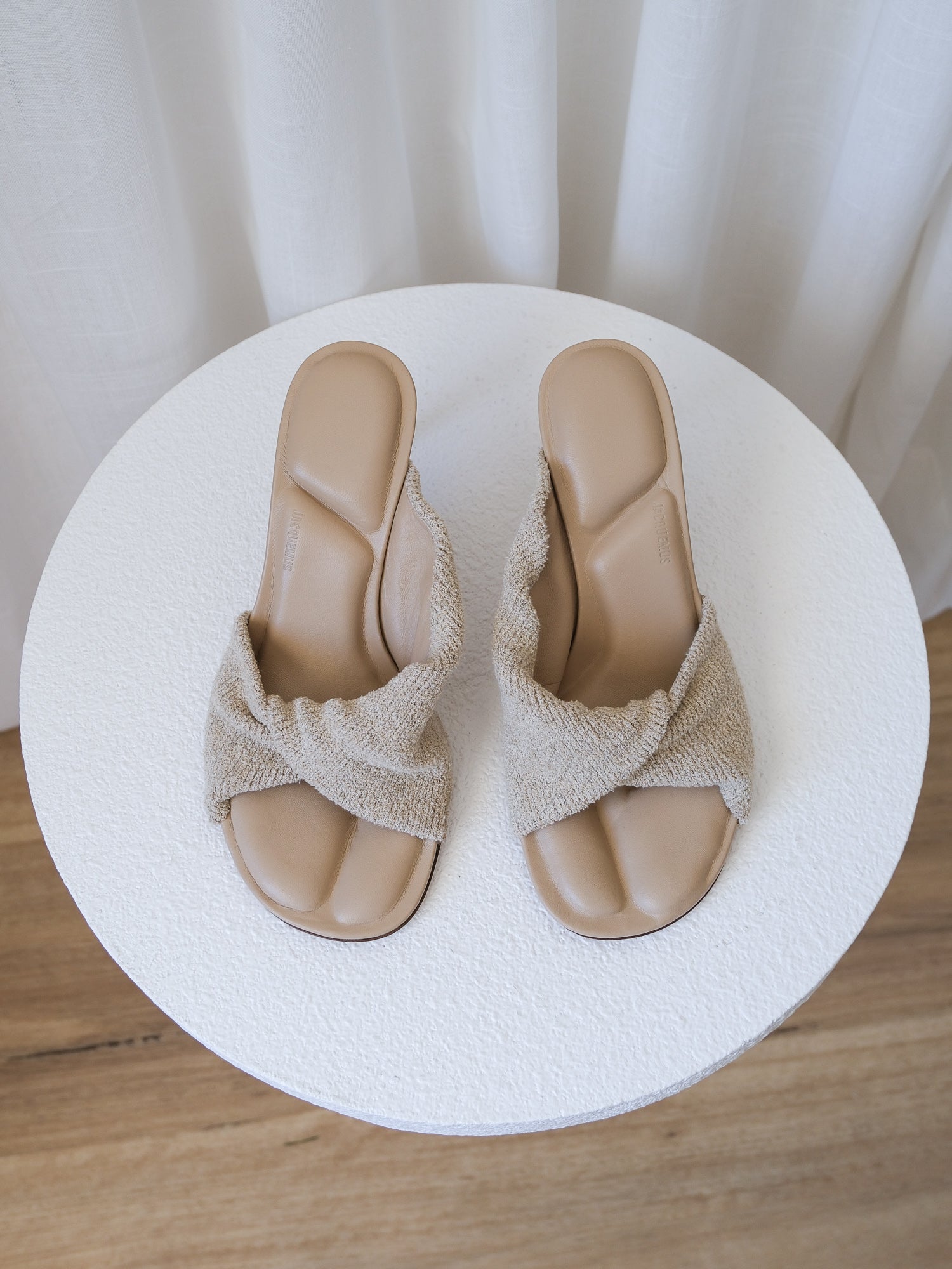 'Les Mules Bagnu' Terry Cloth Sandals, Size 38