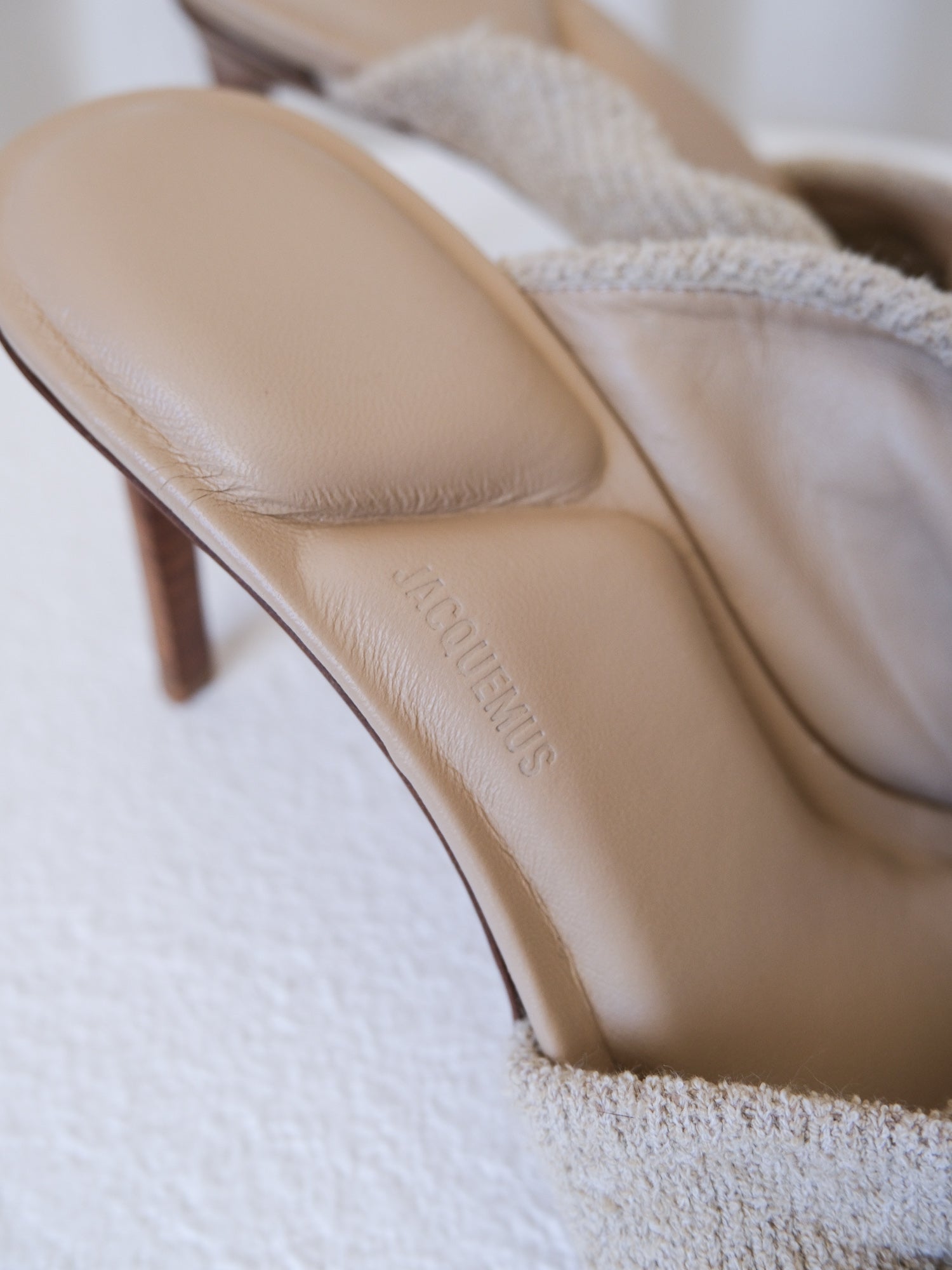 'Les Mules Bagnu' Terry Cloth Sandals, Size 38
