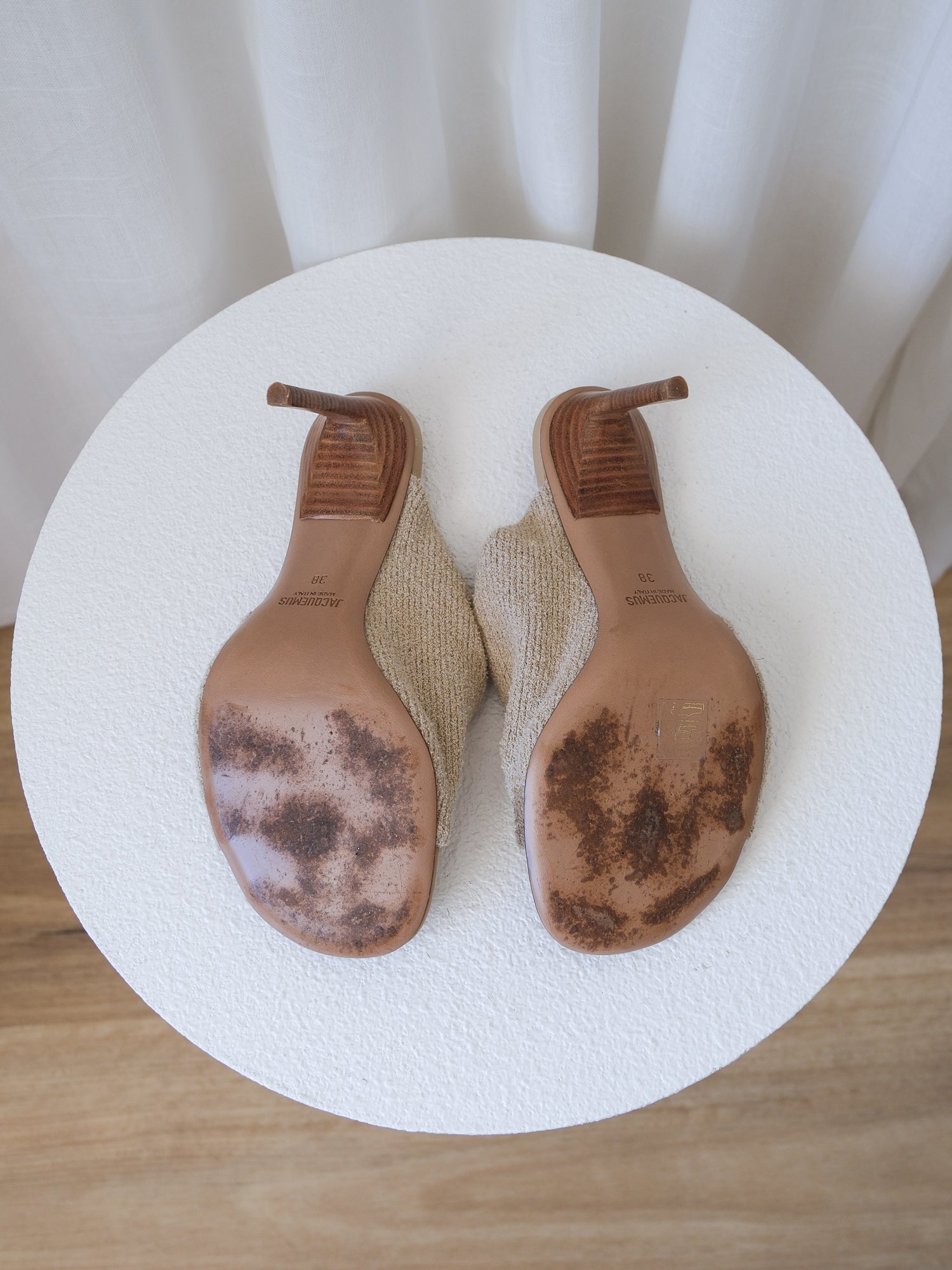 'Les Mules Bagnu' Terry Cloth Sandals, Size 38