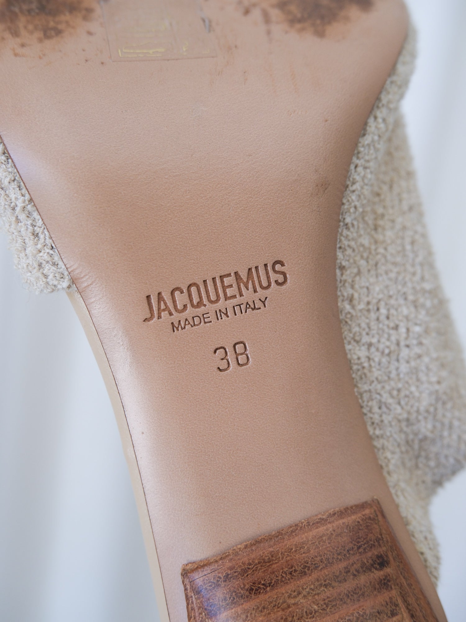 'Les Mules Bagnu' Terry Cloth Sandals, Size 38