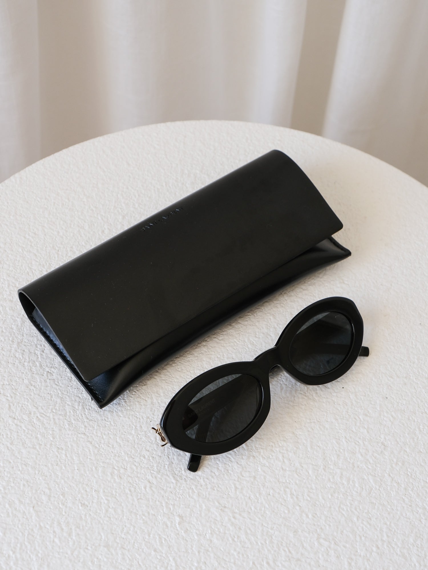 'SLM136' Cassandre Oval Sunglasses