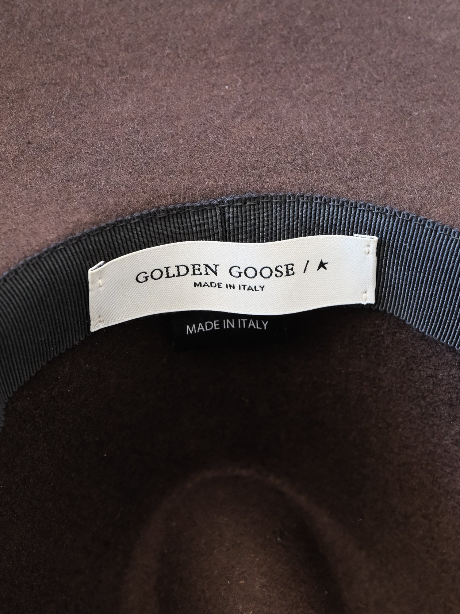 Studded Wool Fedora Hat, Size M
