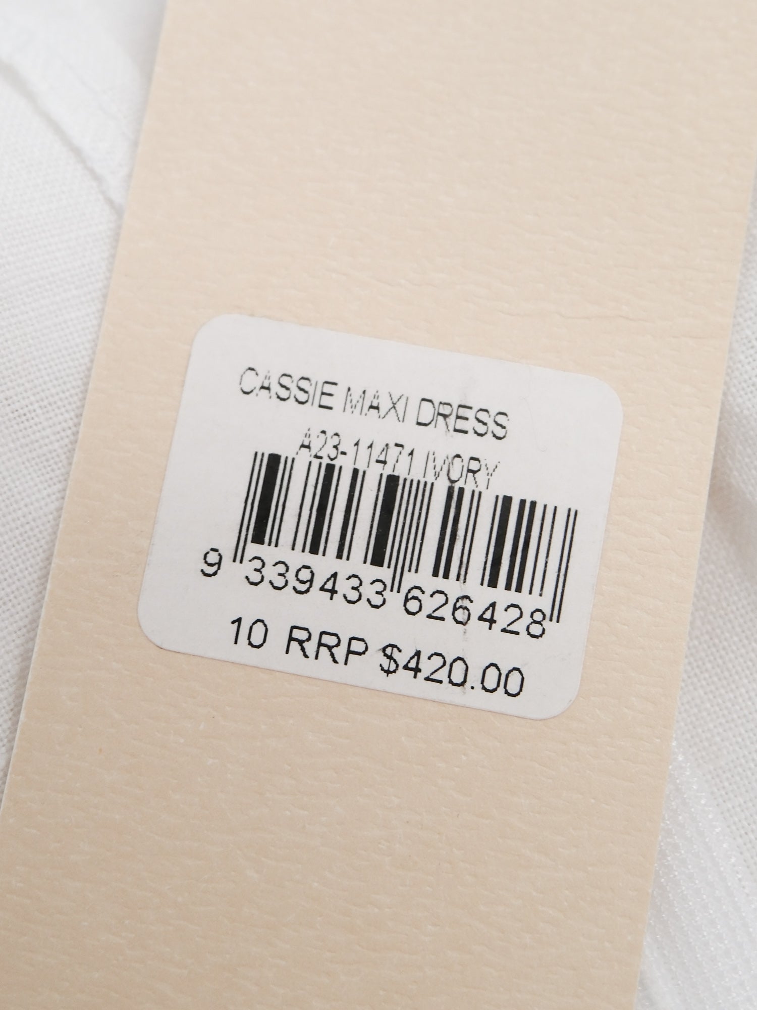 'Cassie' Maxi Dress, Size AU 10