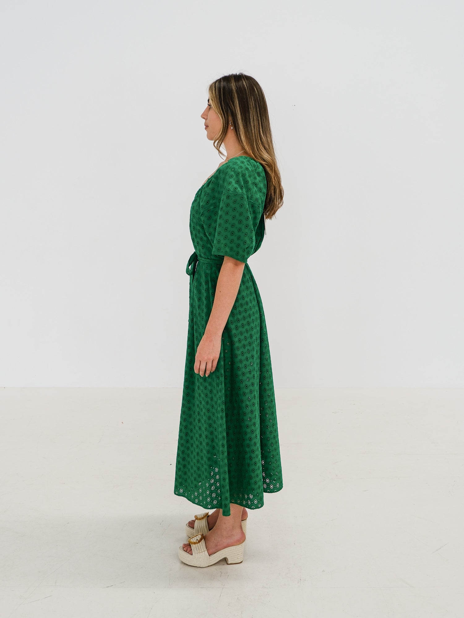 Embroidered Maxi Dress, Size AU 10