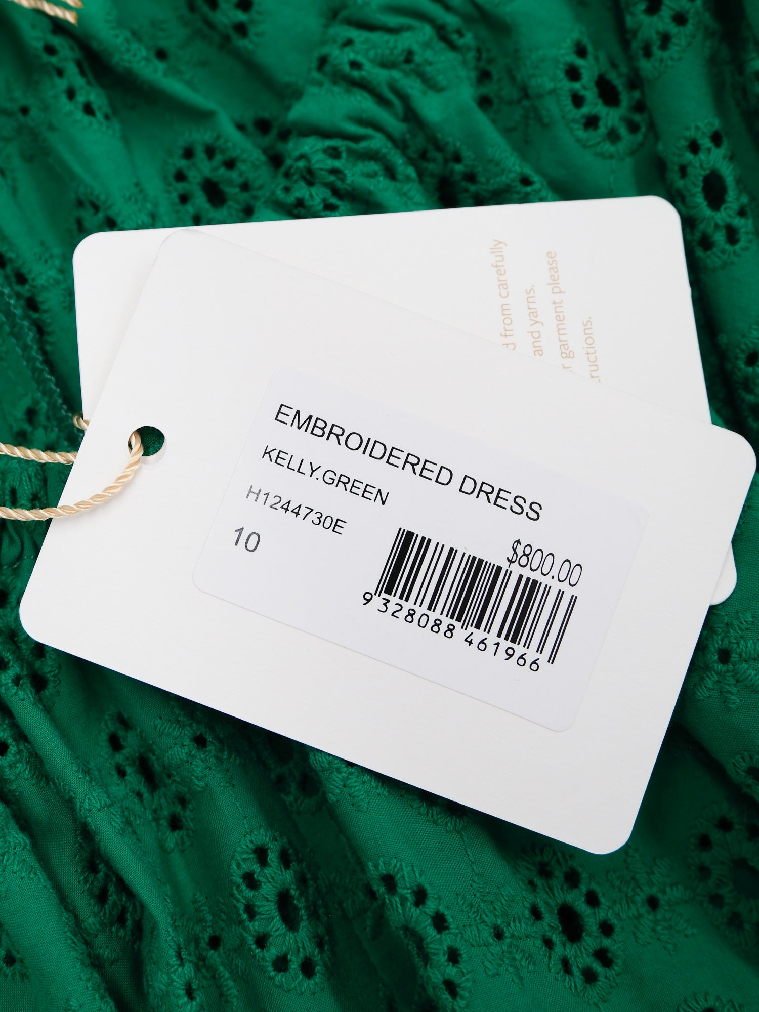 Embroidered Maxi Dress, Size AU 10