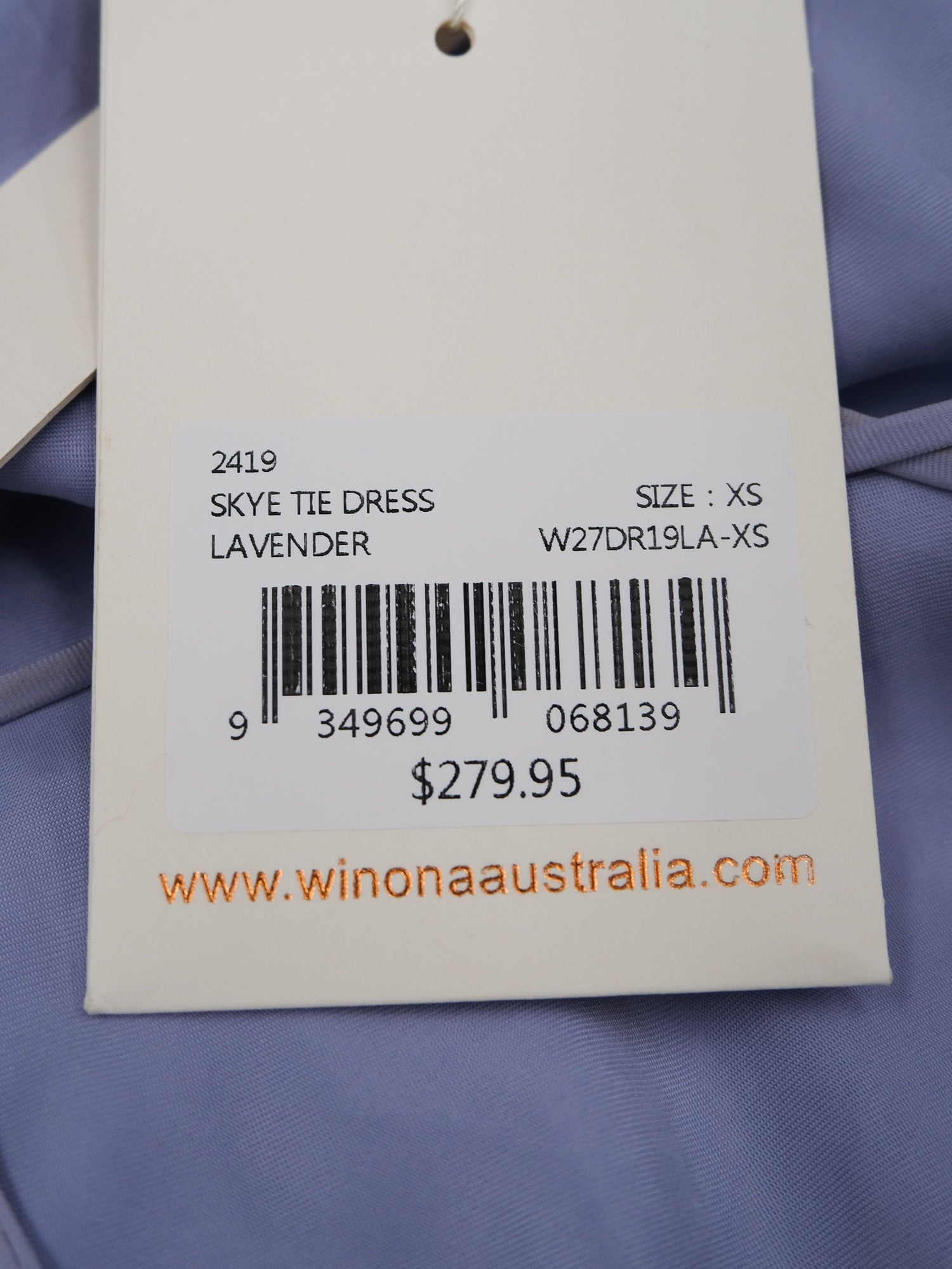 'Skye' Tie Maxi Dress, Size XS