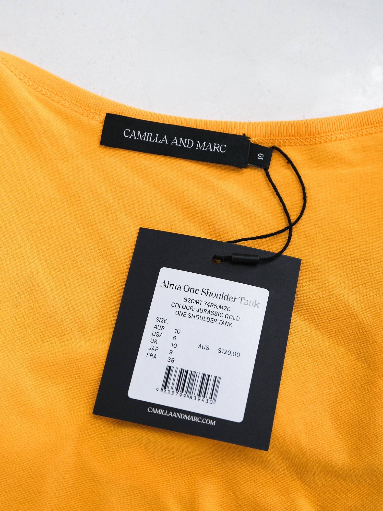 'Alma' One Shoulder Tank, Size AU 10