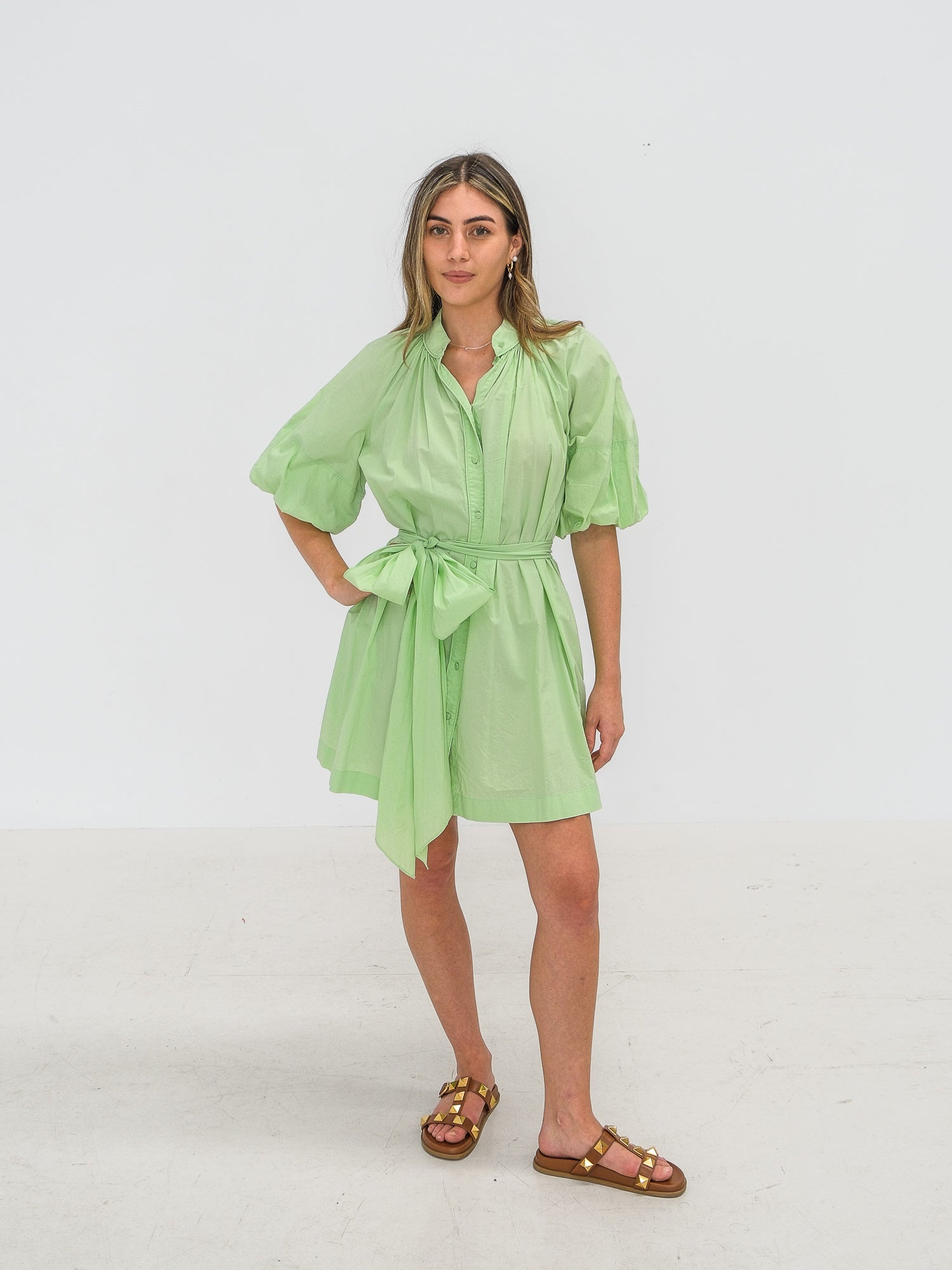 Cotton Shirt Dress, Size AU 6