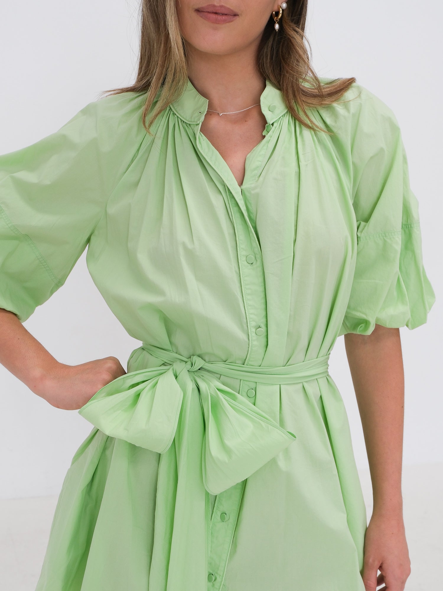 Cotton Shirt Dress, Size AU 6