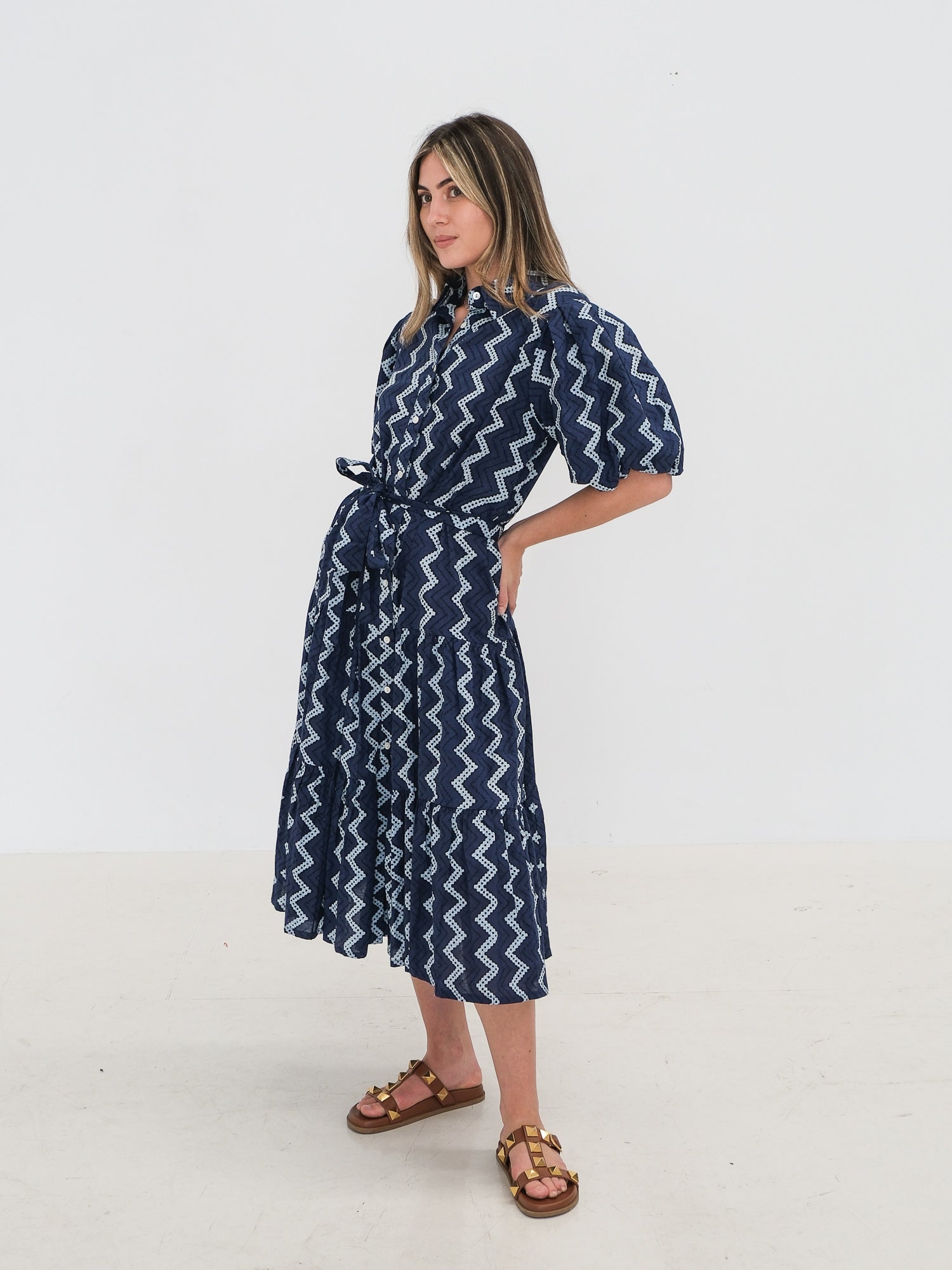 'The Amelie' Ziggy Midi Dress, Size M/L