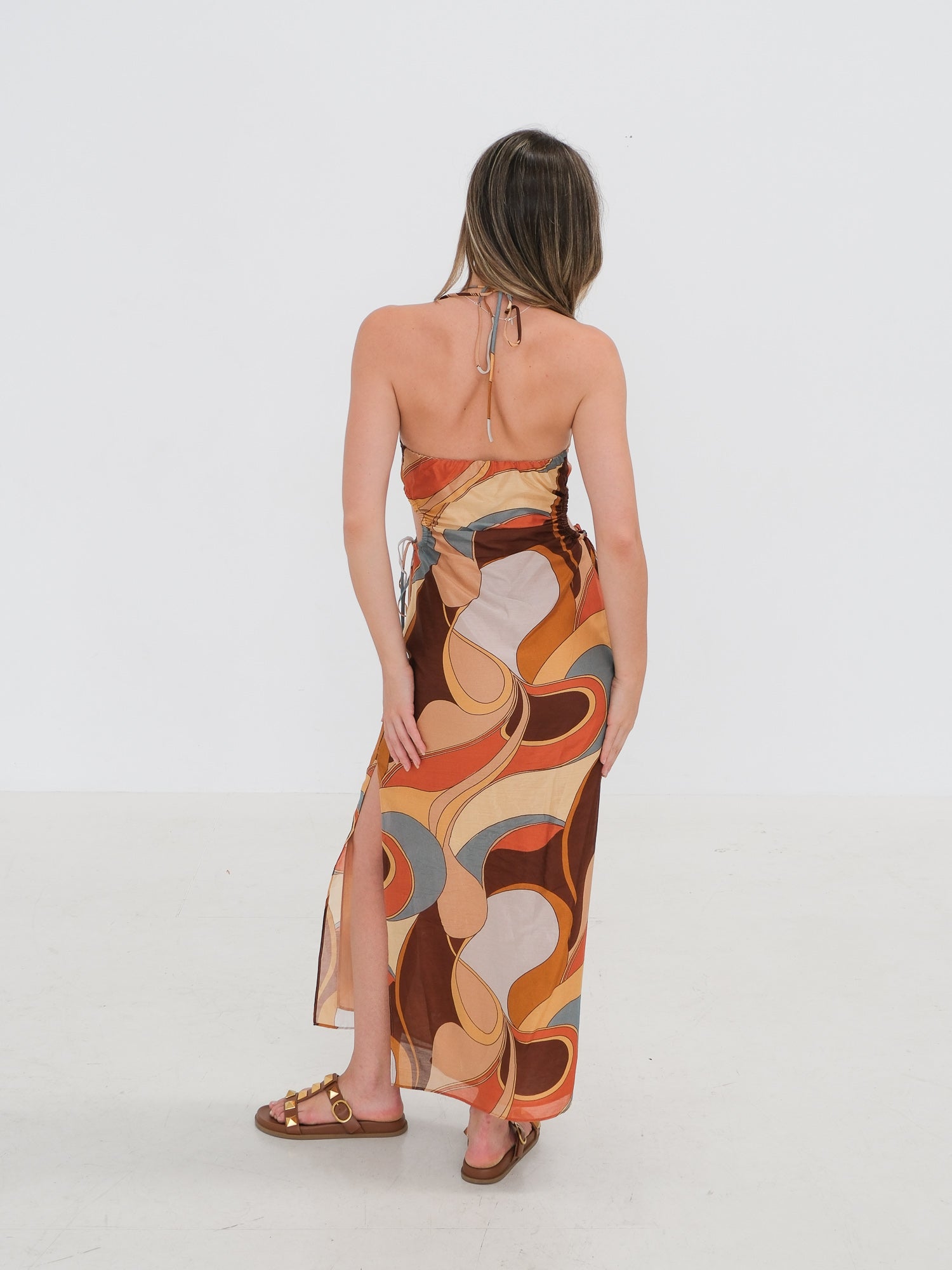 'Vista’ Halter Dress, Size 0 | AU 6